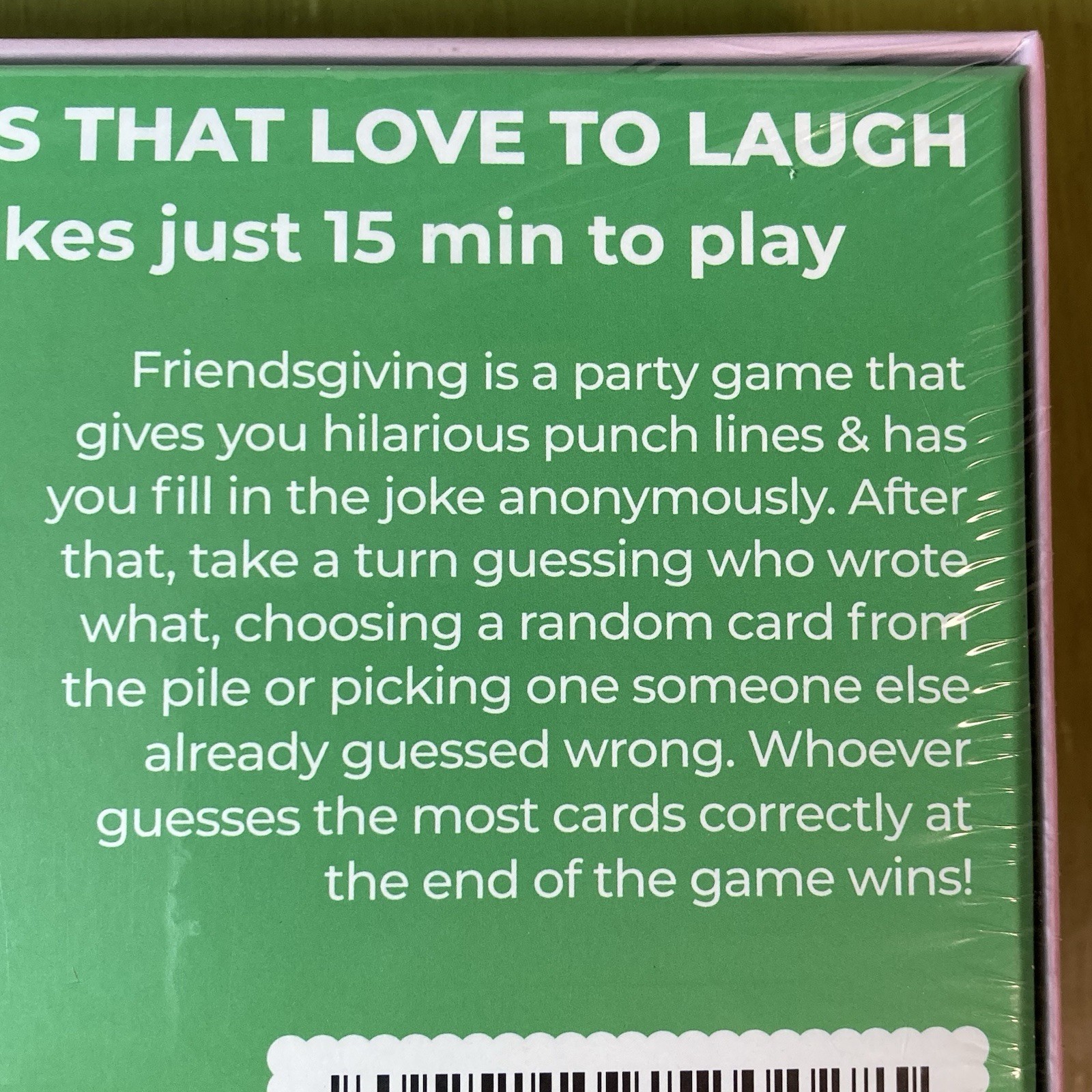 Friendsgiving Dinner Party Game for Family & Friends 4+ Players Ages 15+ Sealed