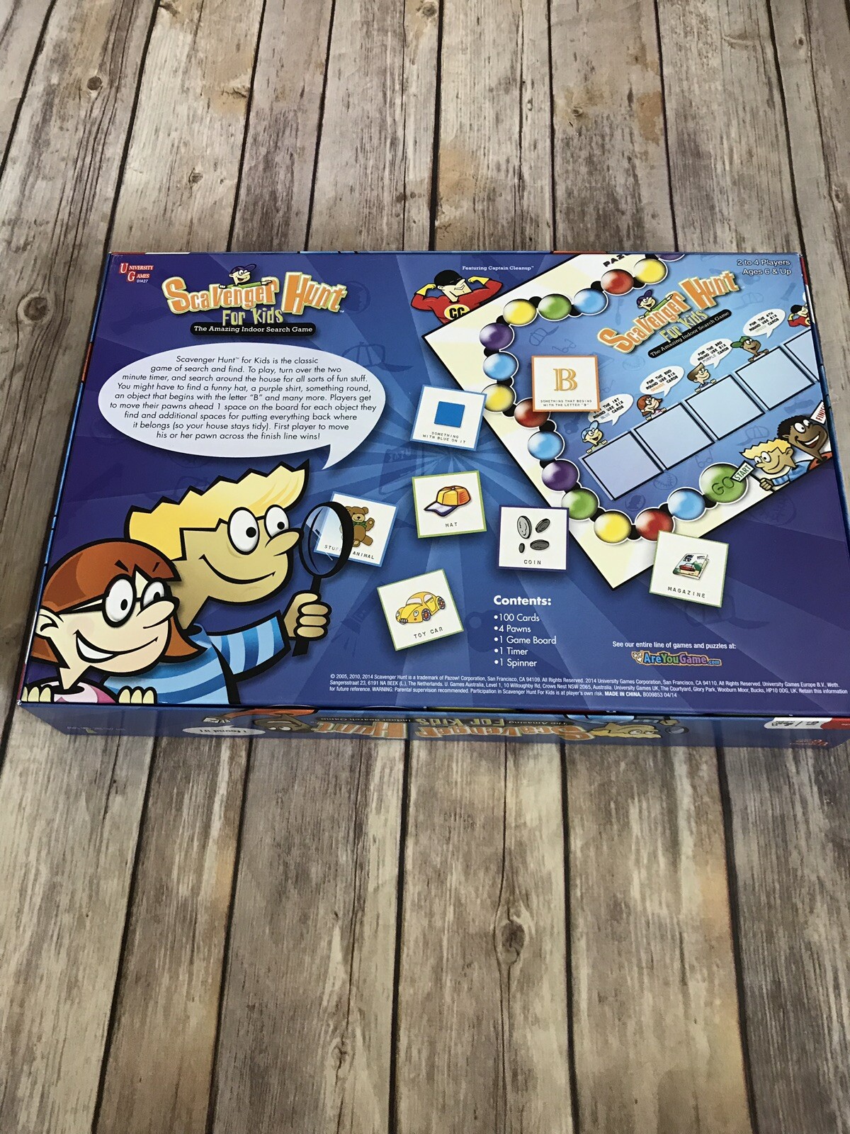 Scavenger Hunt for Kids Board Game Brand Indoor Search Game University Games