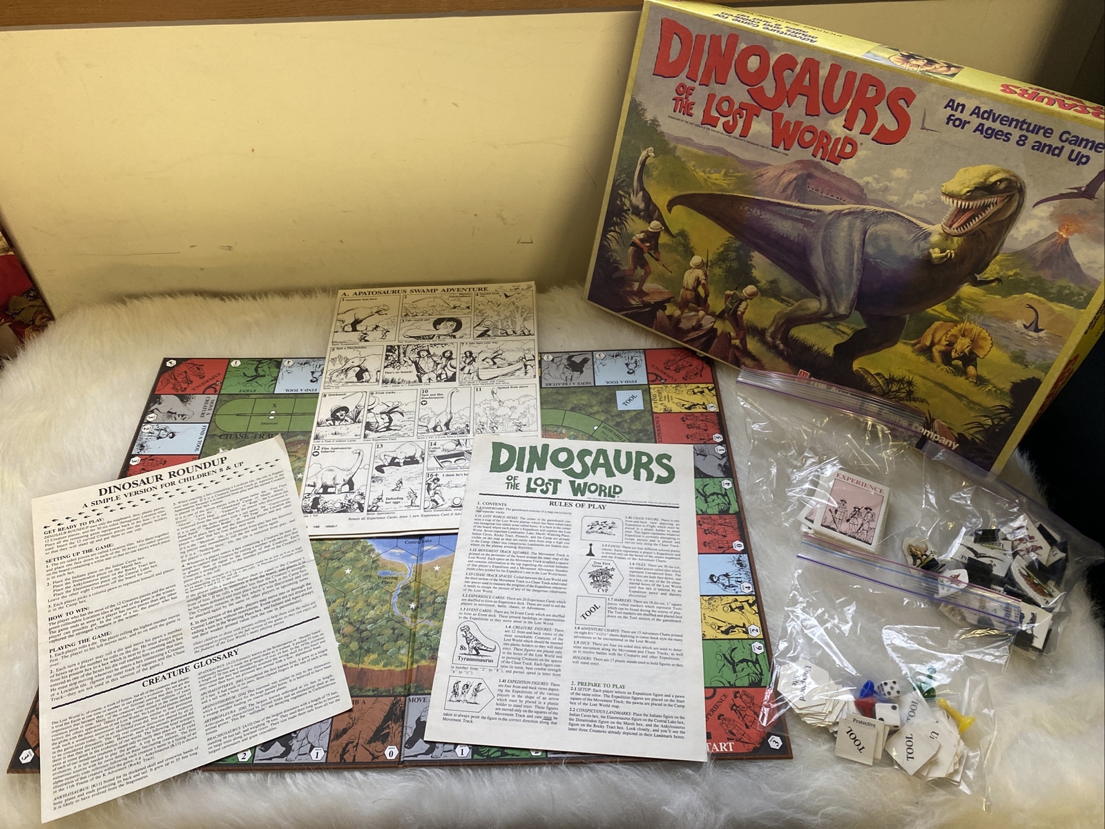 1987 Dinosaurs of the Lost World Boardgame AH Avalon Hill Game Company~EUC