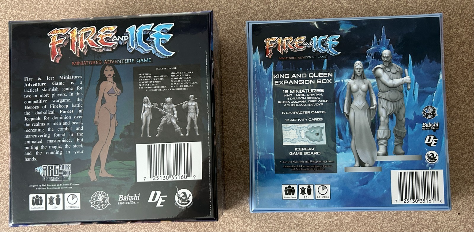 NEW Bordermen Games Fire & Ice Miniatures Game with King and Queen Expansion