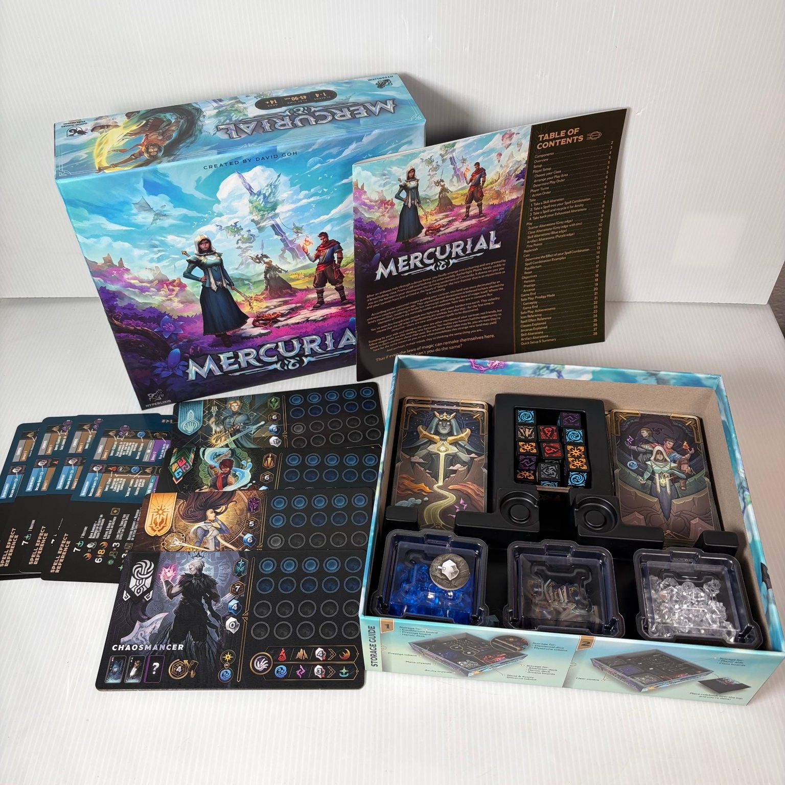 Mercurial Hyperlixir Card Board Game 1-4 Players Dice 2023 Complete