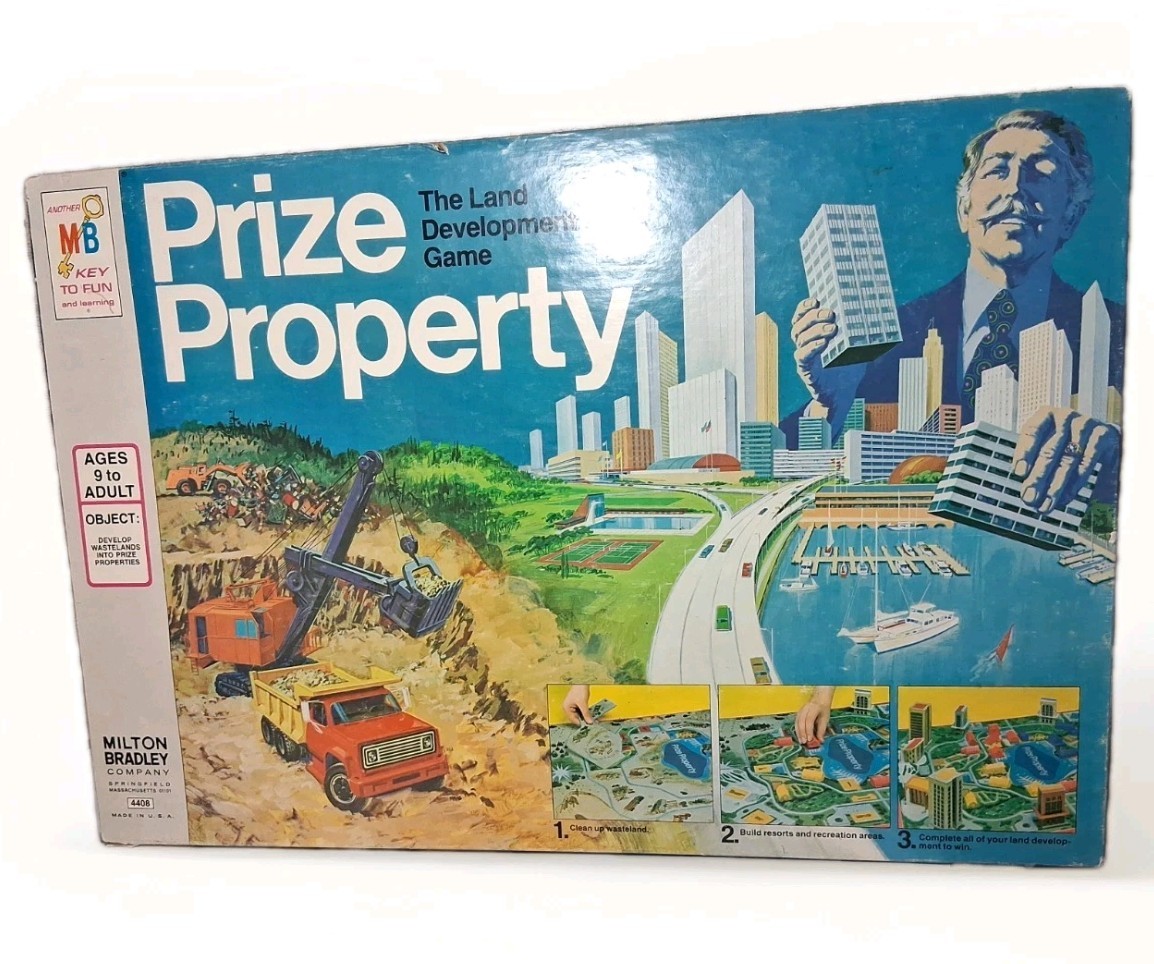 Vintage 1974 Prize Property Board Game Milton Bradley COMPLETE ~ READ