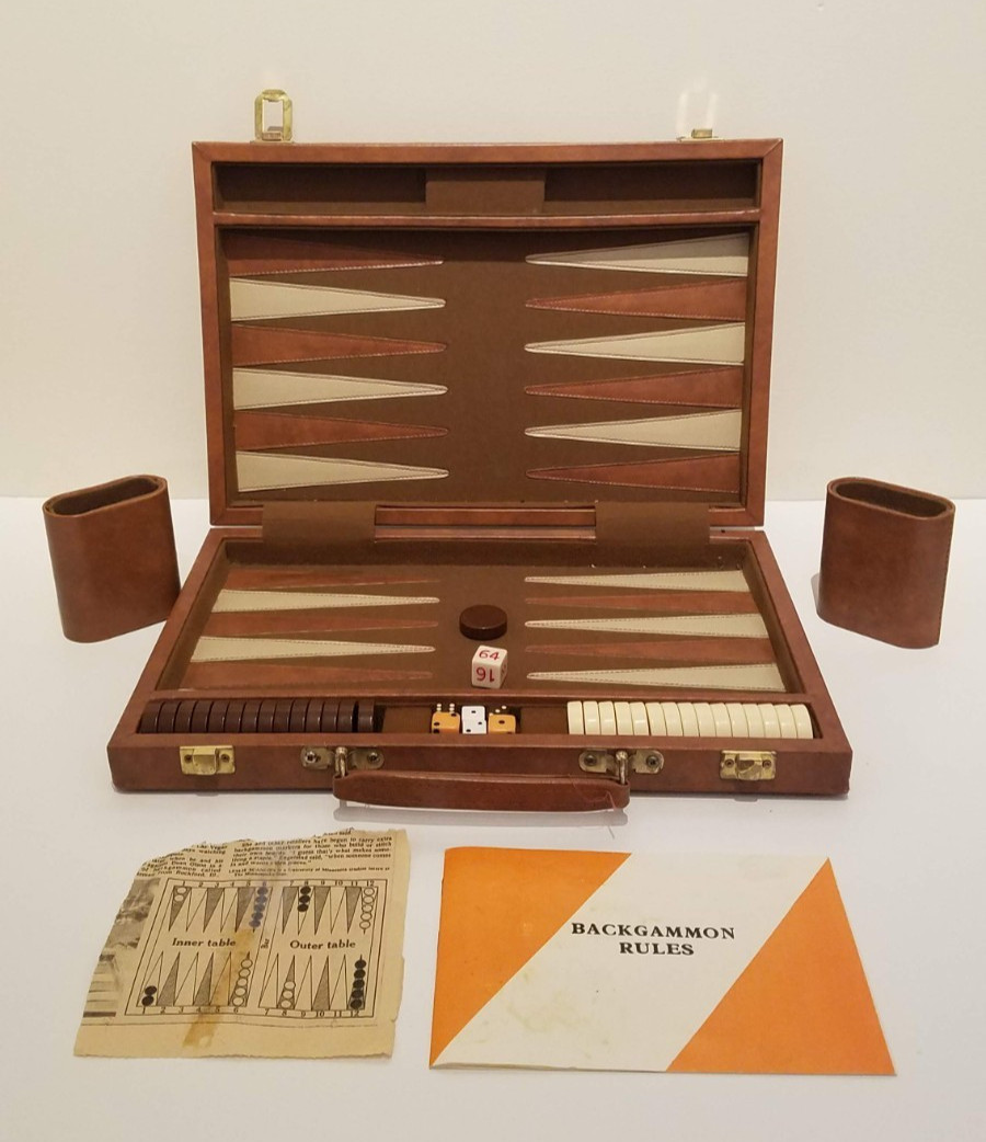 Backgammon Game Set in Case Complete