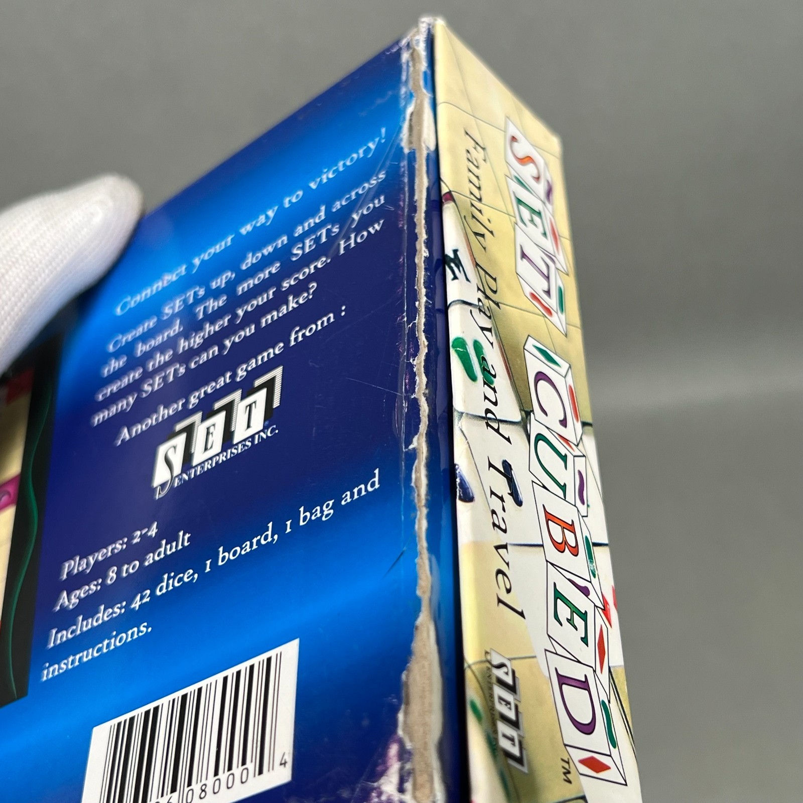 SET Cubed Abstract Strategy Dice Board Game SET Enterprises 2007 Complete NICE