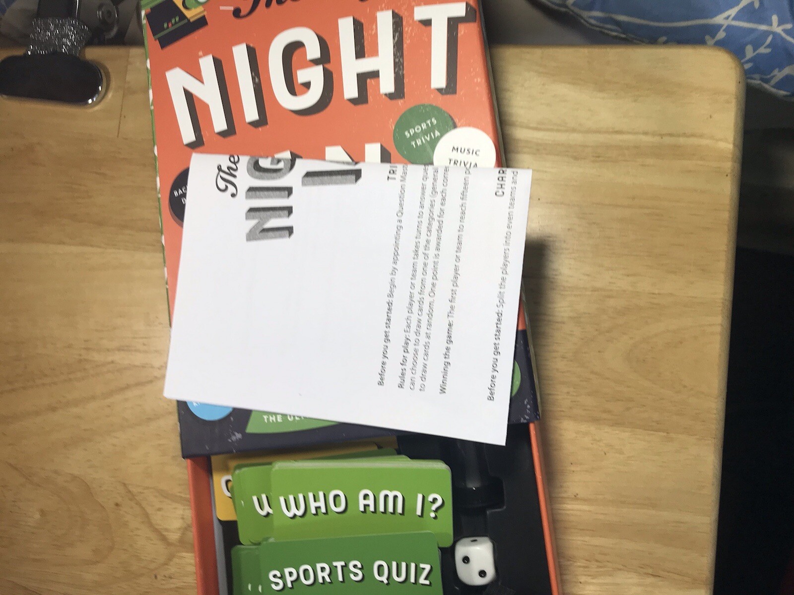 Professor Puzzle The Big Night In Trivia Game Preowned in Box Complete