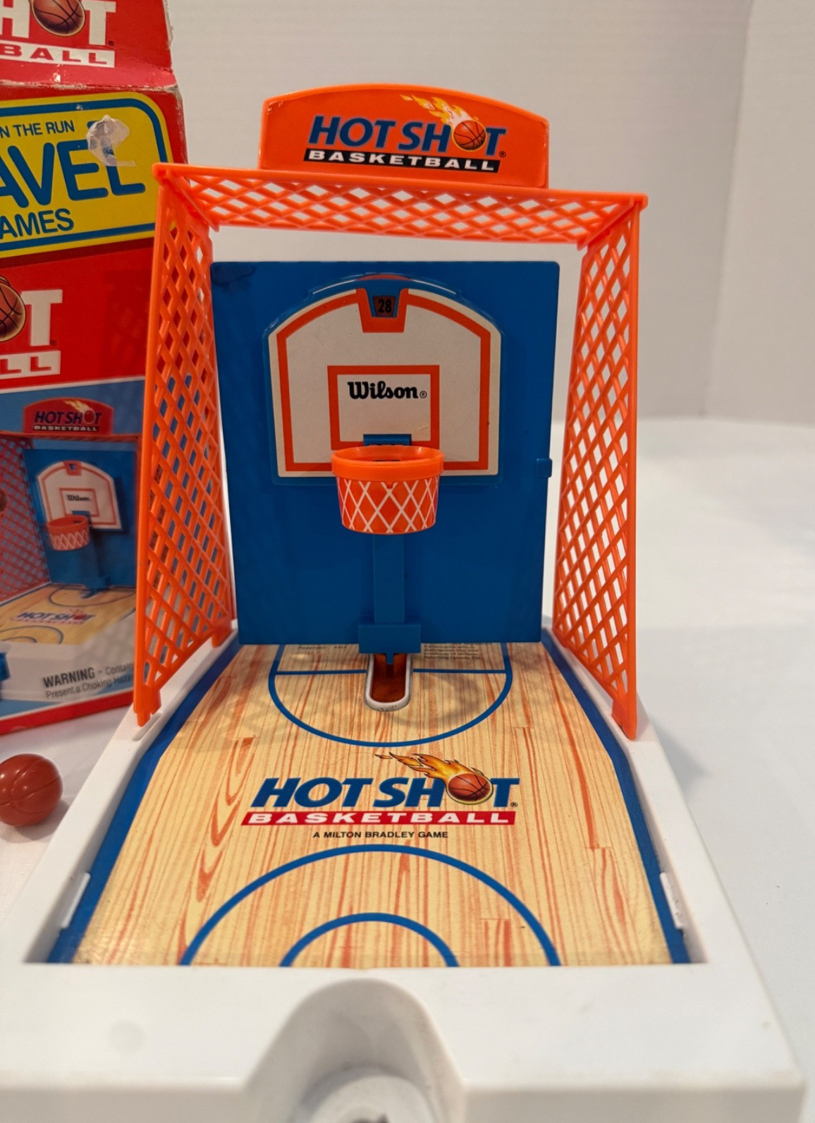 Hot Shot Basketball Milton Bradley Travel Games (Incomplete – no shooter) 1990s