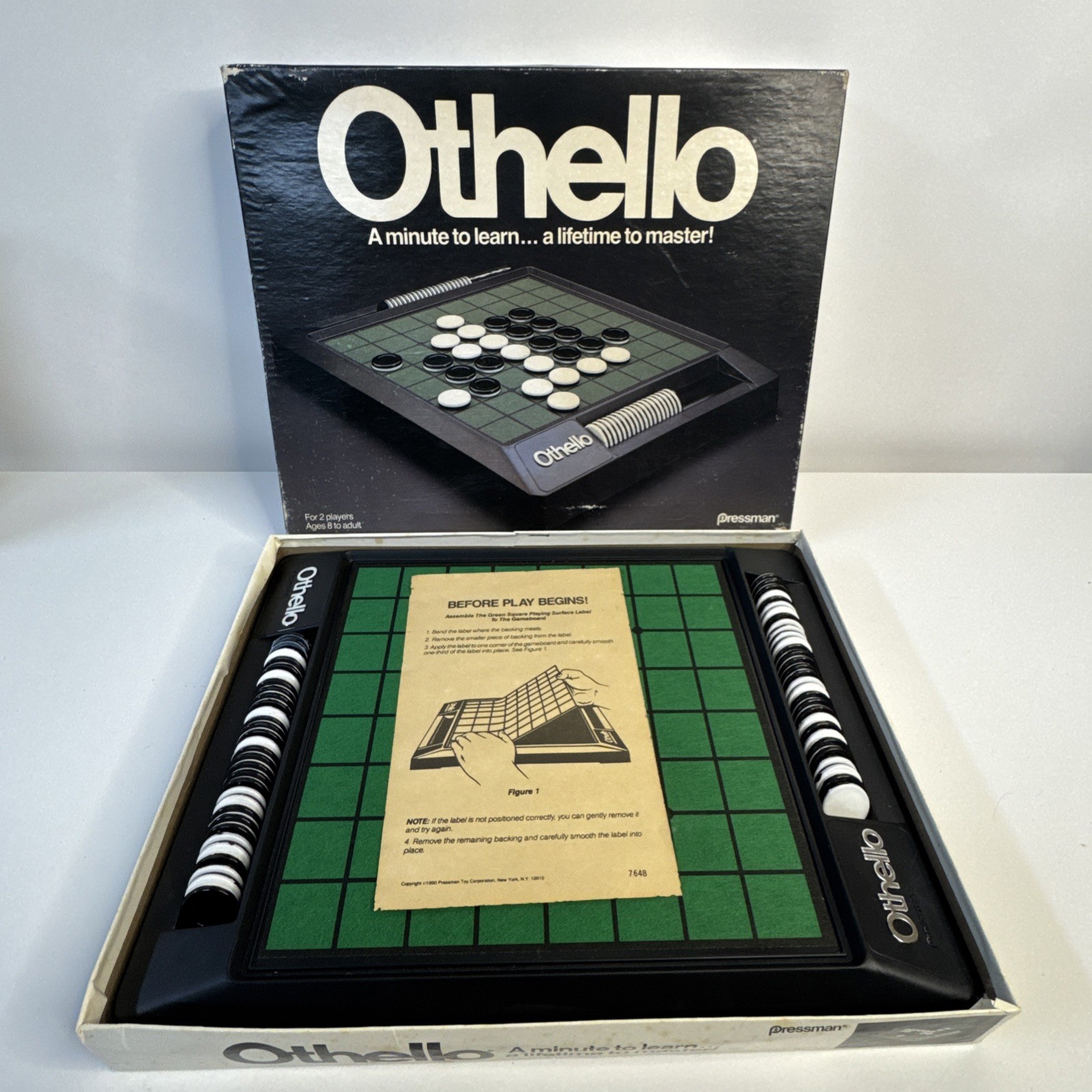 Othello Board Game – Pressman 1991 COMPLETE