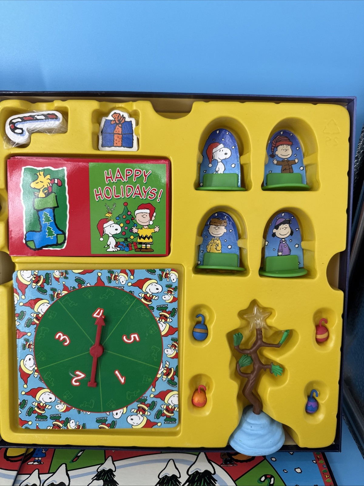 PEANUTS A Charlie Brown Christmas Board Game 2007 Sababa Toys – Complete!