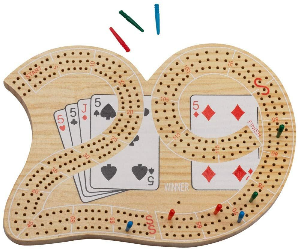 NEW – Large 29 CRIBBAGE Board, 3 Track, 7.0″ x 10.0″ x 0.75″ by CHH Inc