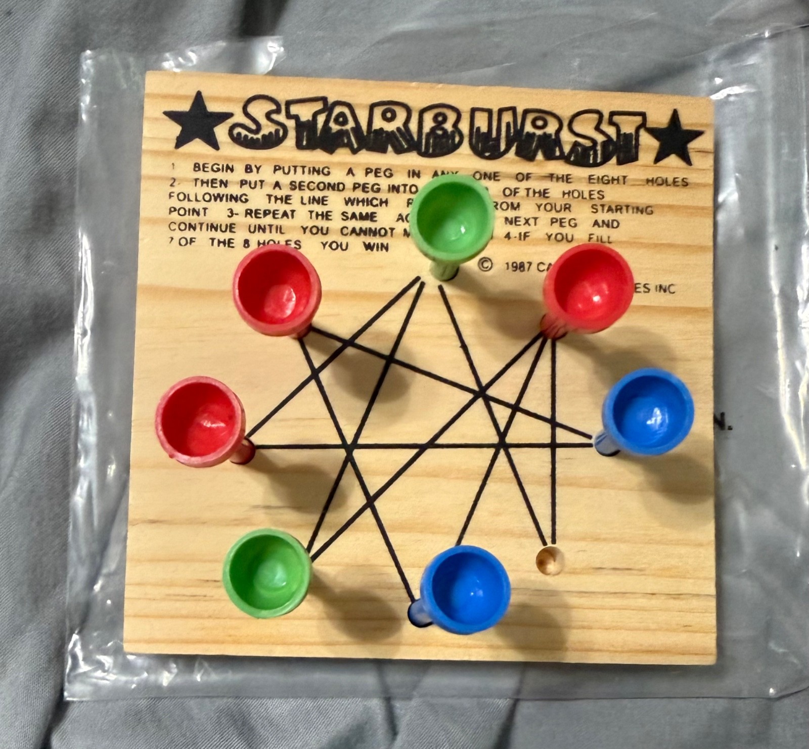 Classic Wooden Peg Games Lot of 7 See Description 4 Sealed 3 Opened