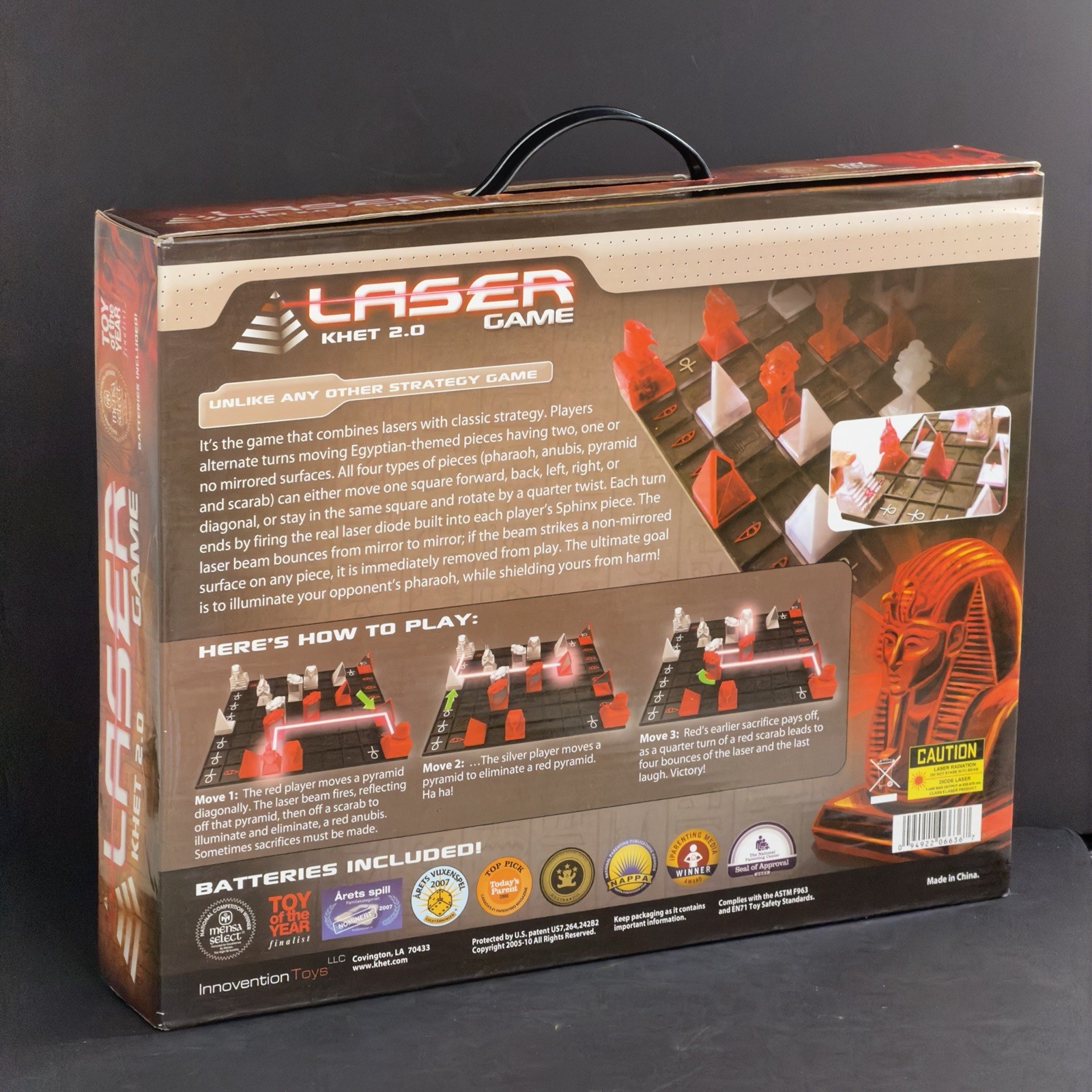 Khet 2.0 Egyptian Laser Chess Strategy Board Game Complete Innovention HcX88