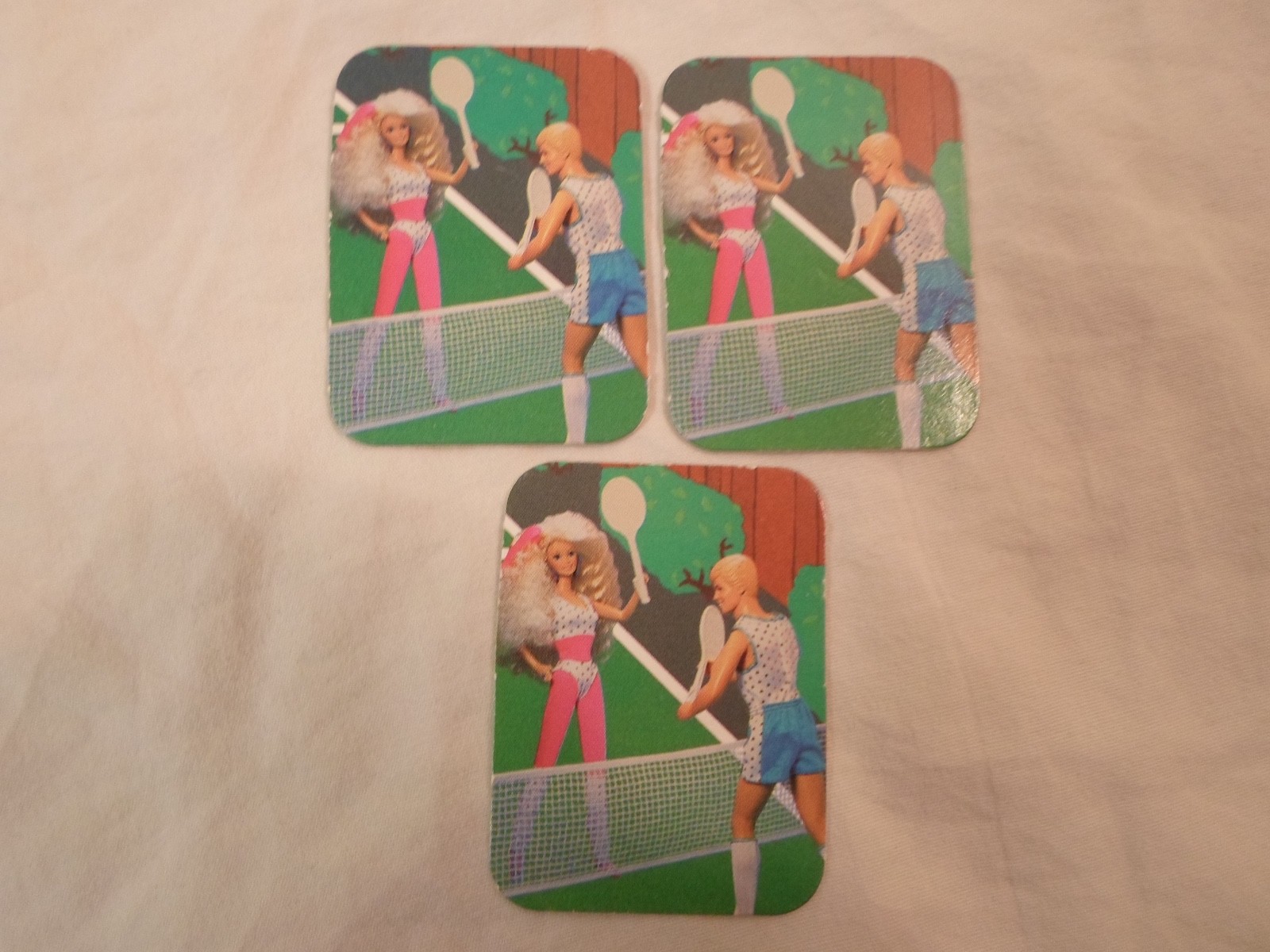 *Replacement Parts* Barbie Dream Board Game 1992 *Lot of 3 Tennis Date Cards*