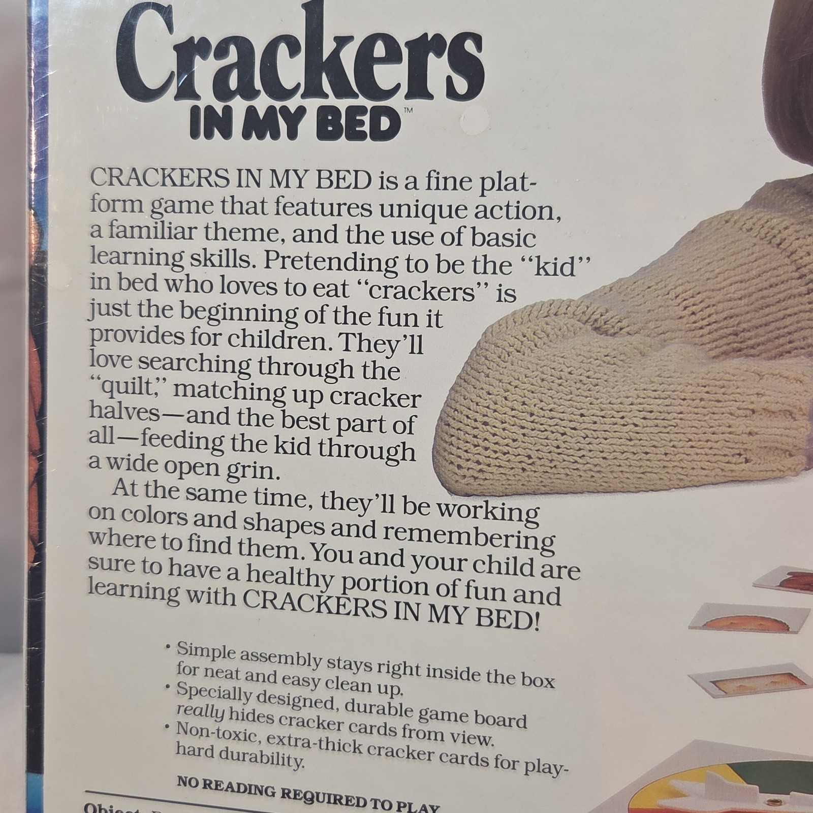 Crackers In My Bed Board Game Parker Brothers Vintage #0487 Sealed, NEW Ages 3-6