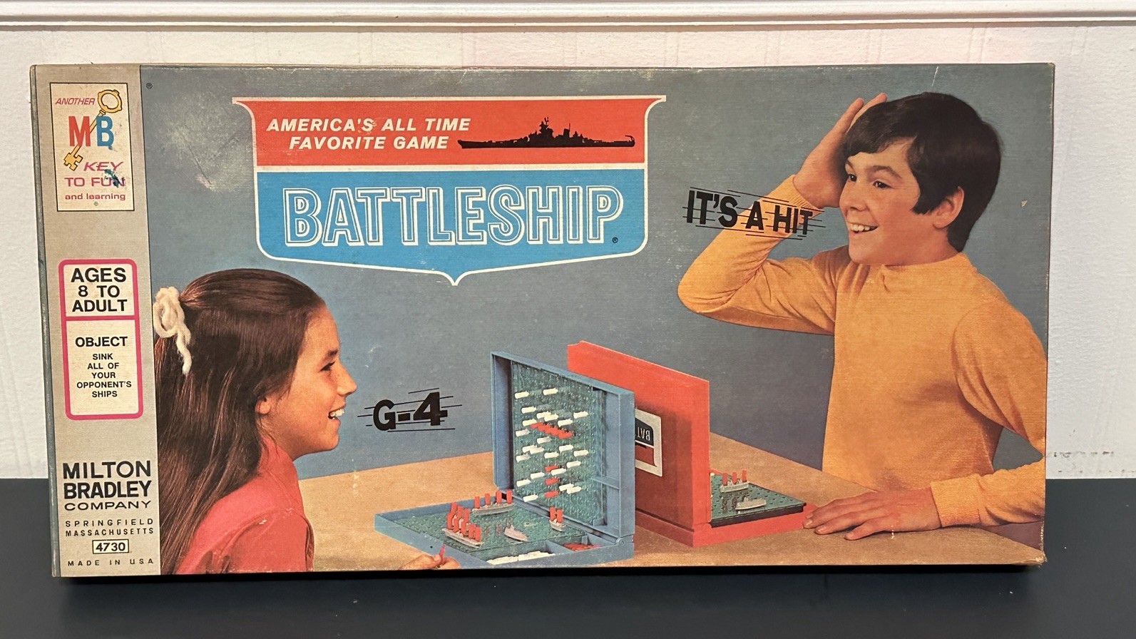 Vintage 1971 BATTLESHIP Board Game Factory SEALED PIECES RARE