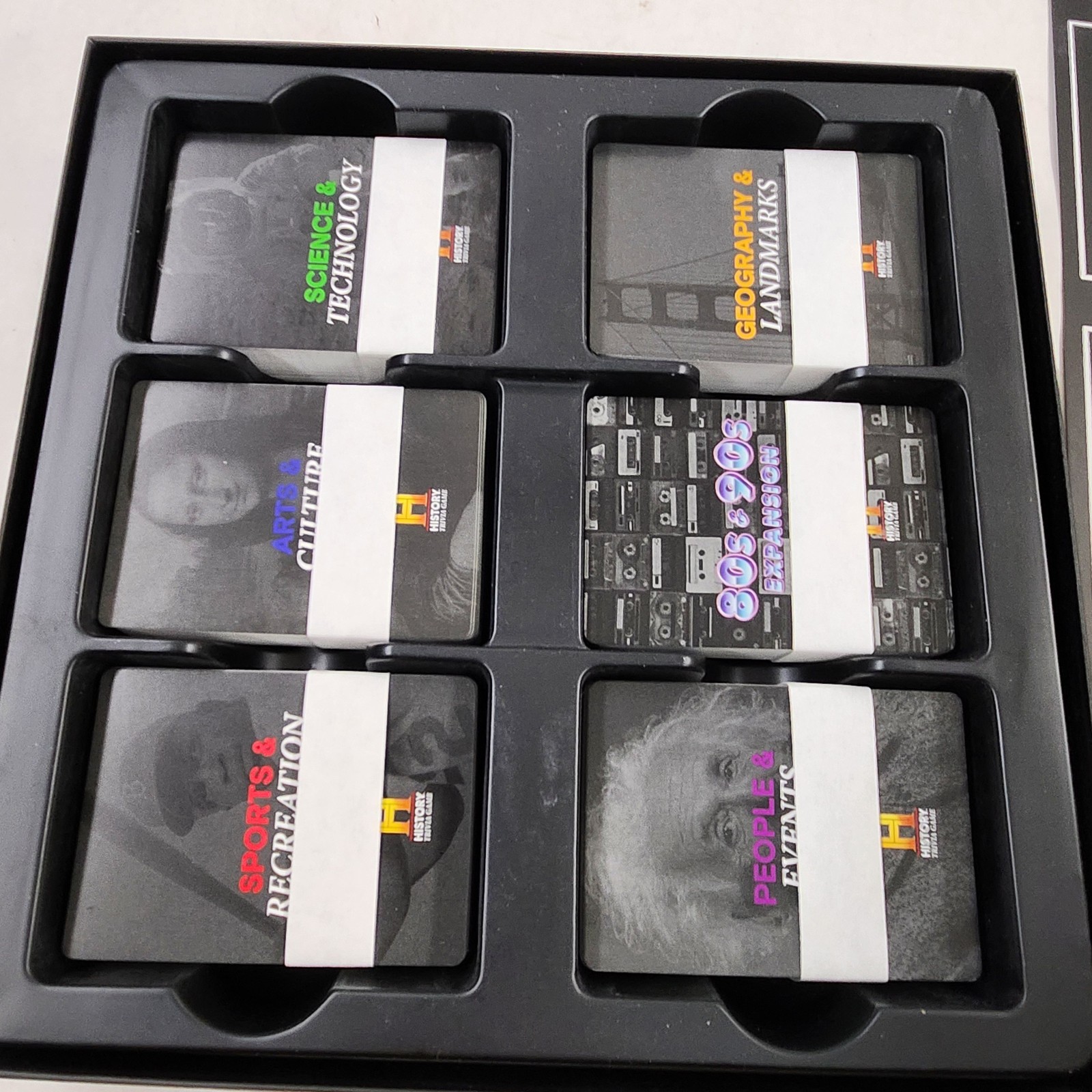 HISTORY Channel Trivia Board Game Deluxe Edition with 80s & 90s Expansion Pack
