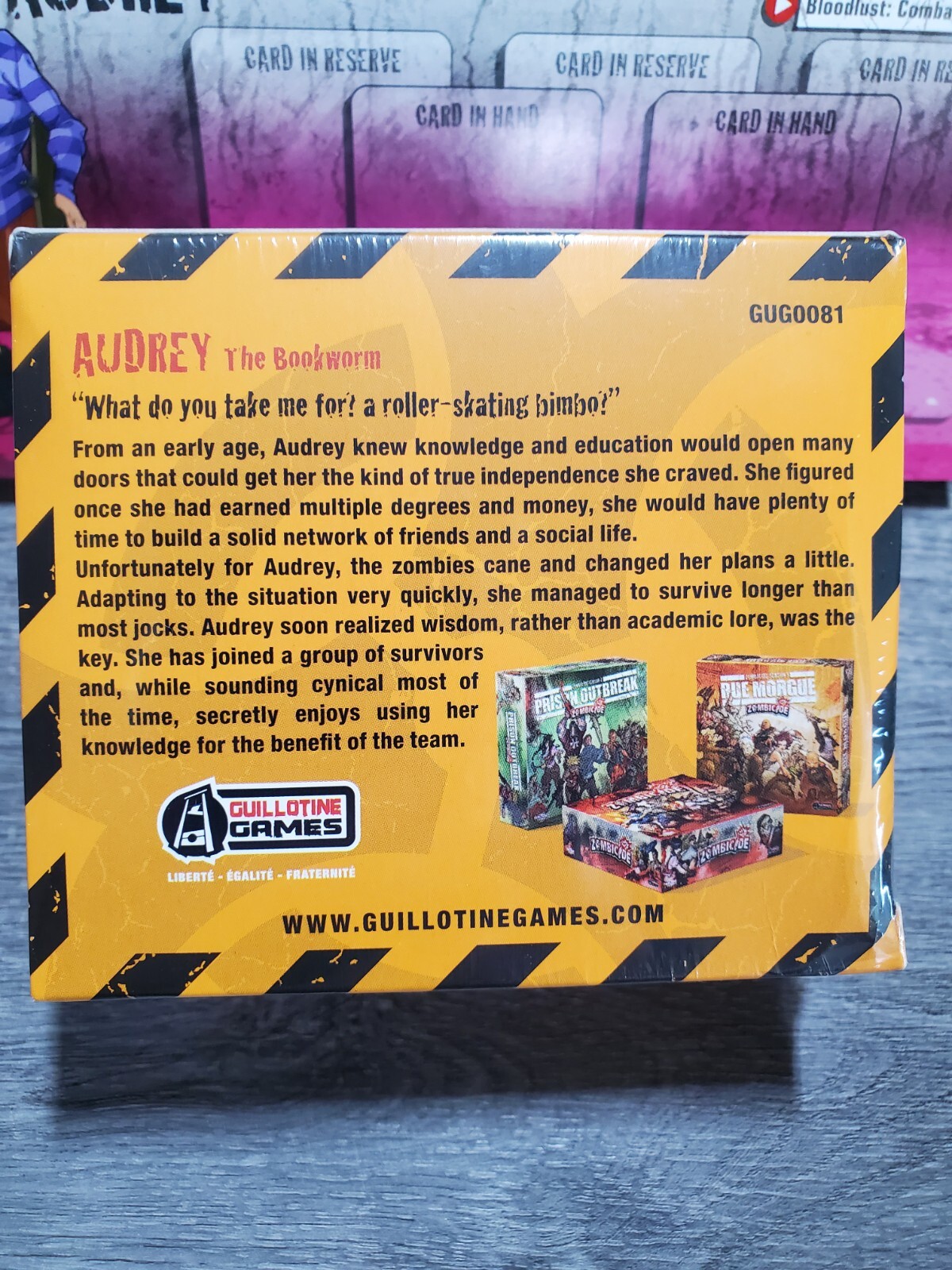 Zombicide Kickstarter EXCLUSIVE Promo Audrey the Bookworm Amy Big Bang Theory