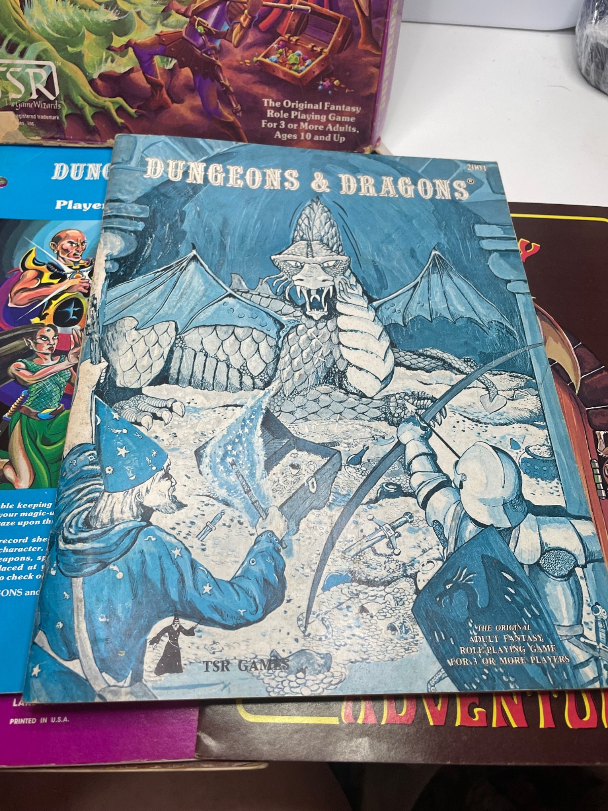 1981 Dungeons & Dragons D&D Adventure Vintage 1st Basic Set #1011 Purple TSR