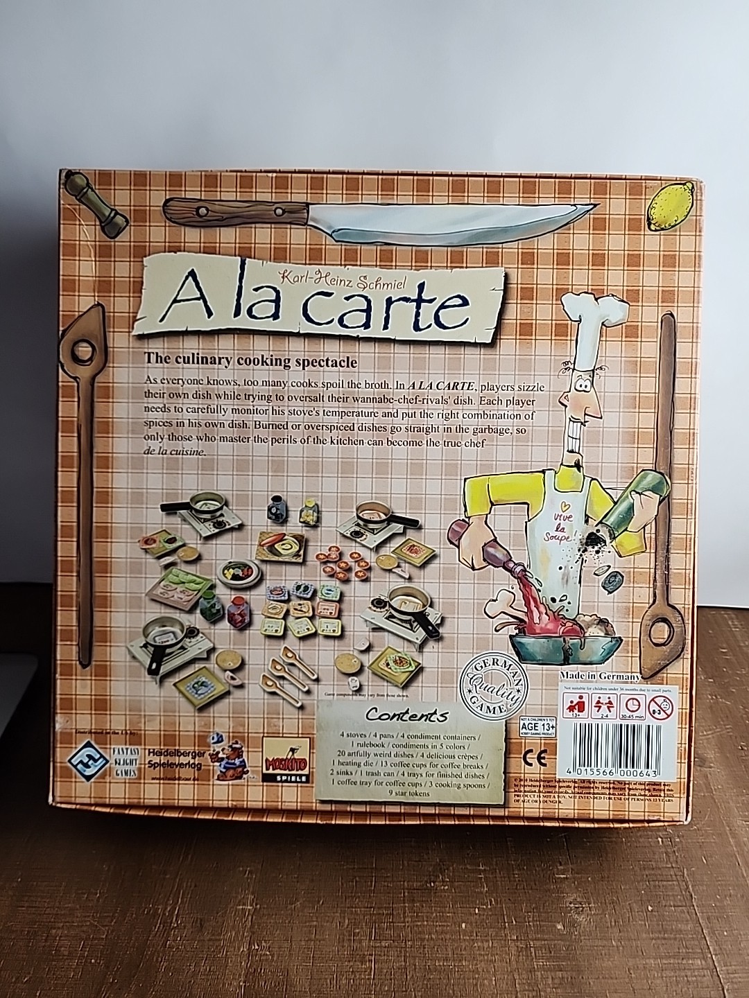 A La Carte Board Game Fantasy Flight Games & Heidelberger Spieleverlag ENGLISH