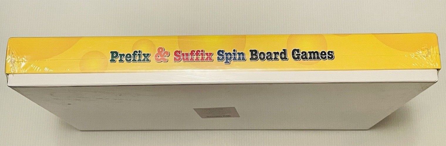 Prefix & Suffix Spin Board Games By Really Good Stuff Educational Fun New Sealed