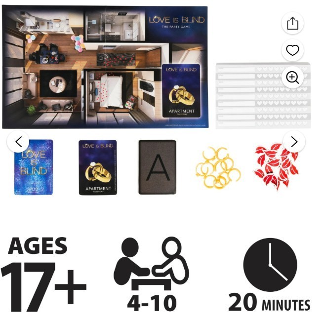 Love is Blind, The Adult Party Board Card Game for Couples & Singles (Netflix)