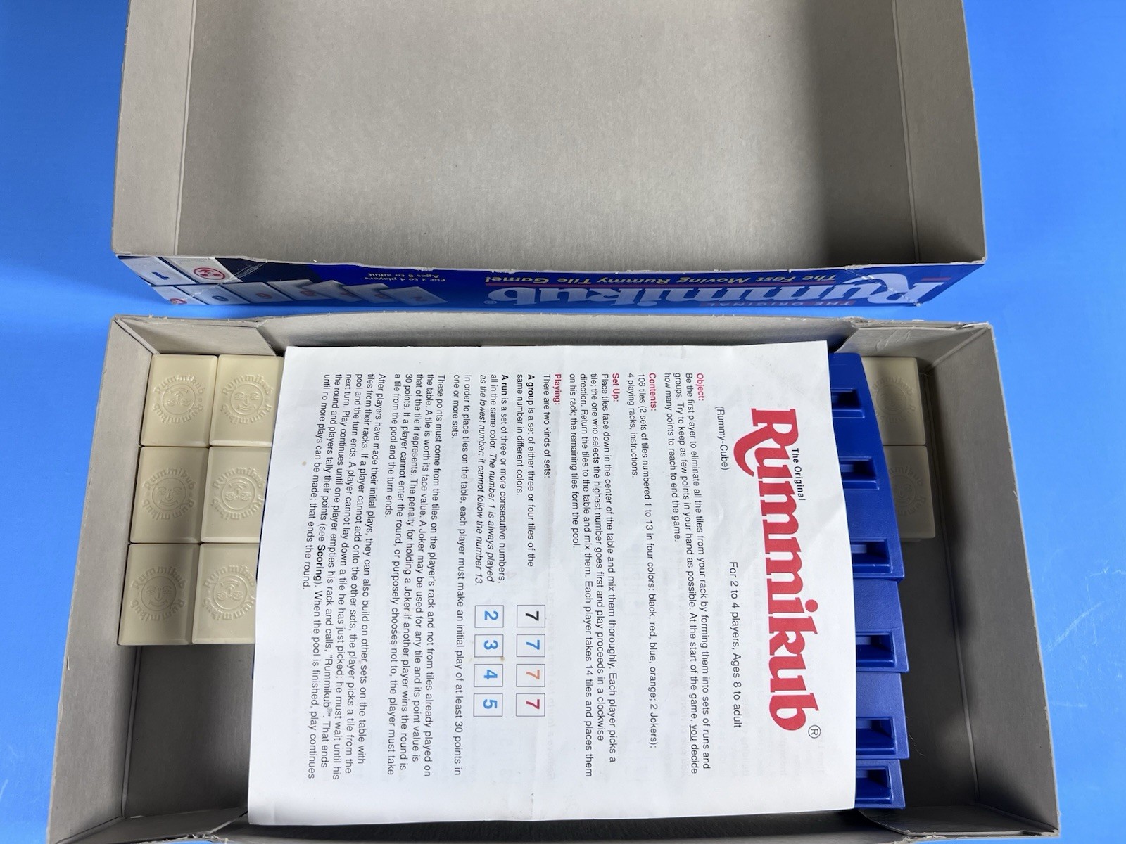 The Original Rummikub Game 1997 Pressman 100% Complete 106 Tiles Instructions