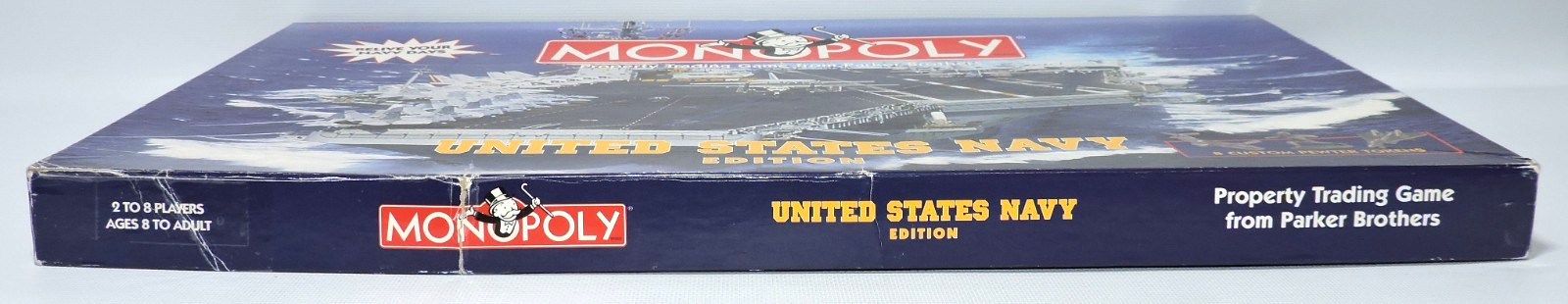Monopoly United States U.S. Navy Edition Board Game NEAR COMPLETE -3 House/Hotel