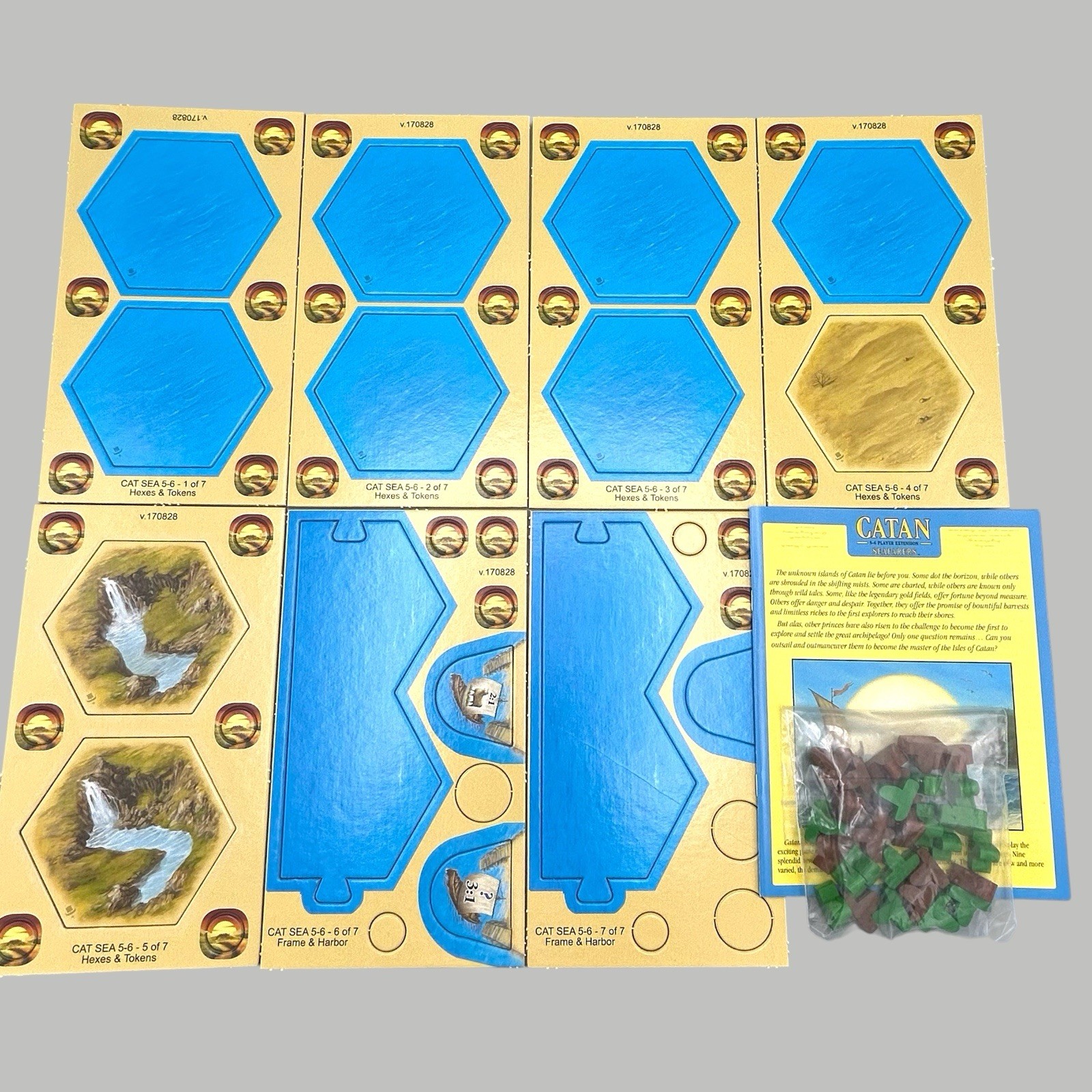 Catan Expansion Seafarers 2016 PLUS 5-6 Player Expansion Set Complete Used/New