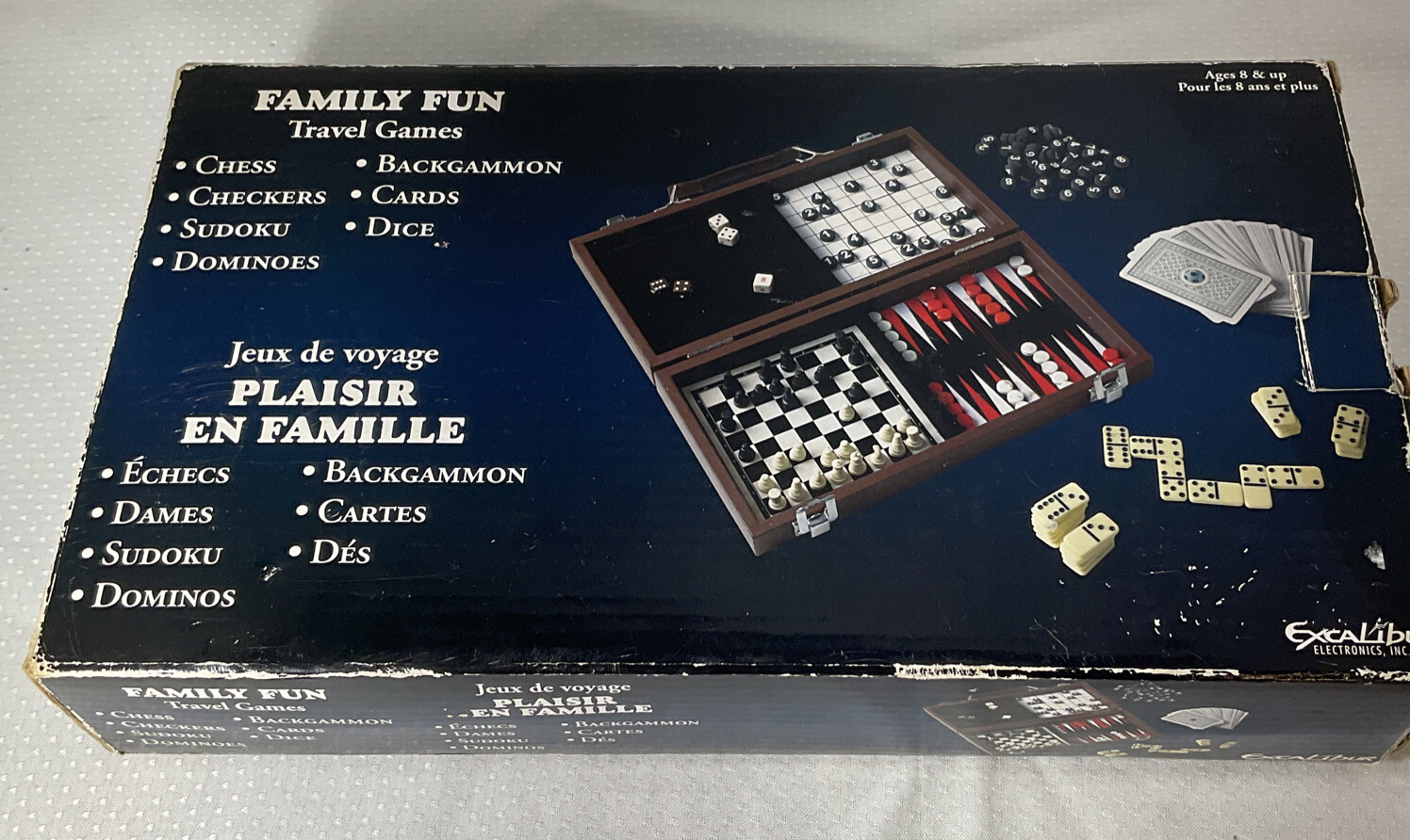 Family Fun Travel Games Ages 8 & Up ( In Box)