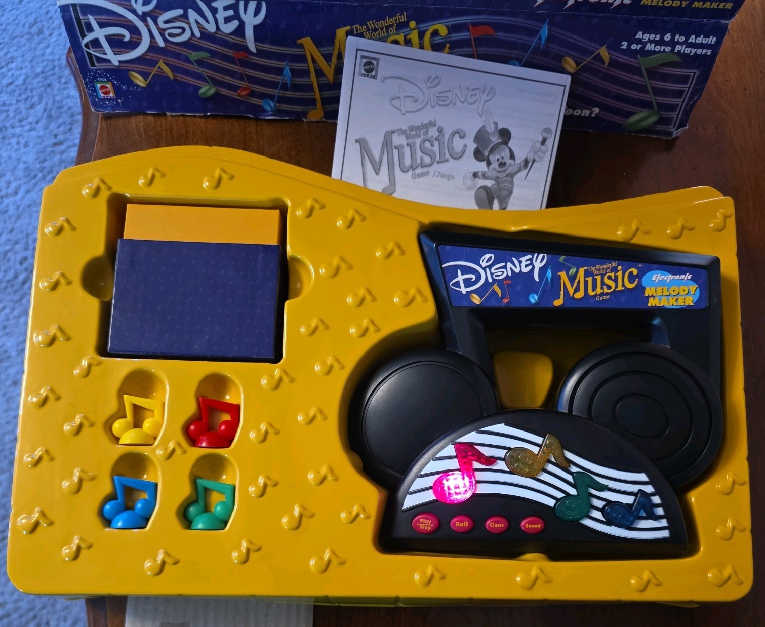 Disney The Wonderful World of Music Game Mattel 2002 Electronic Melody Working
