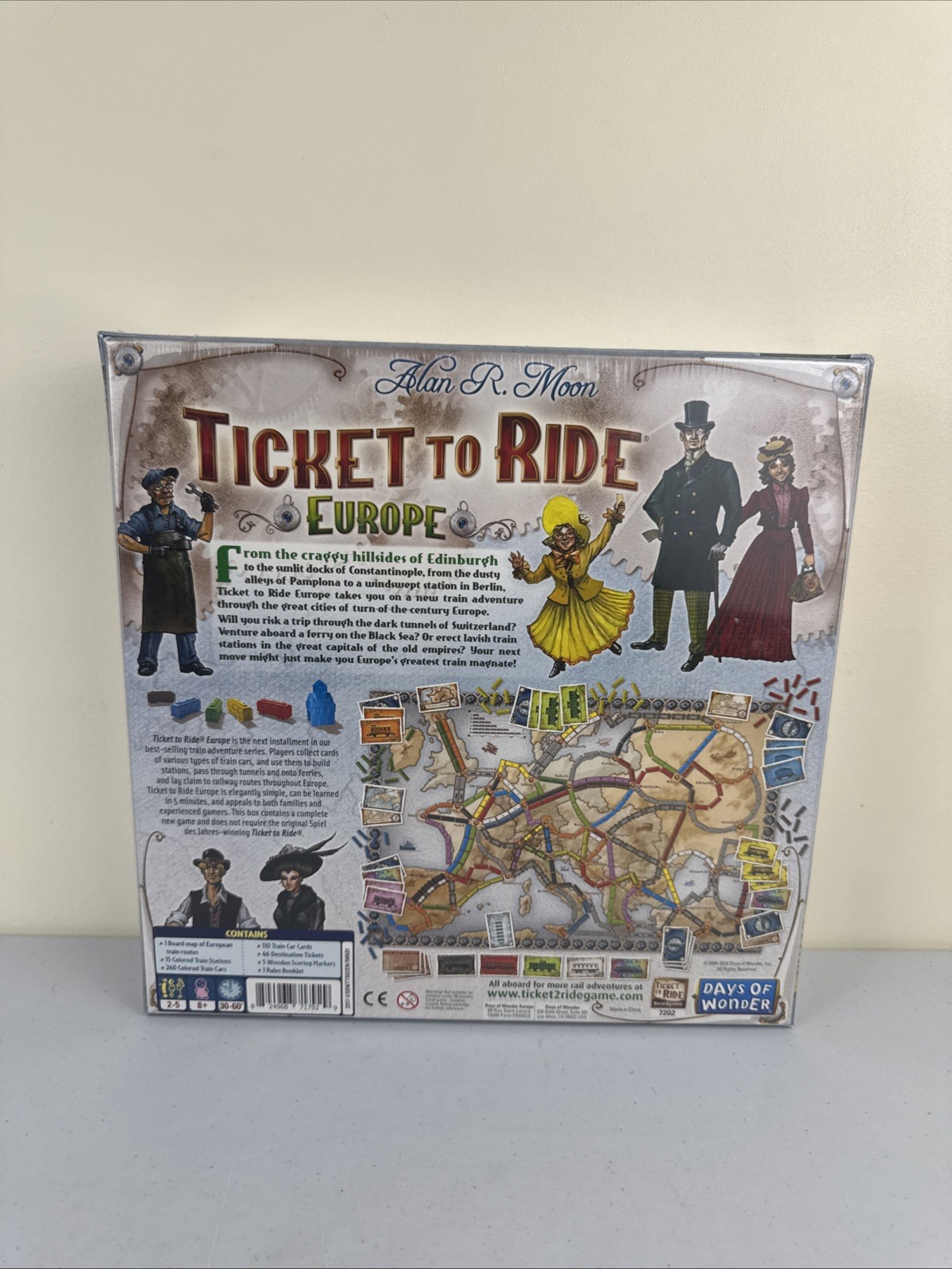 Days of Wonder Ticket to Ride Europe Board Game Brand New Factory Sealed