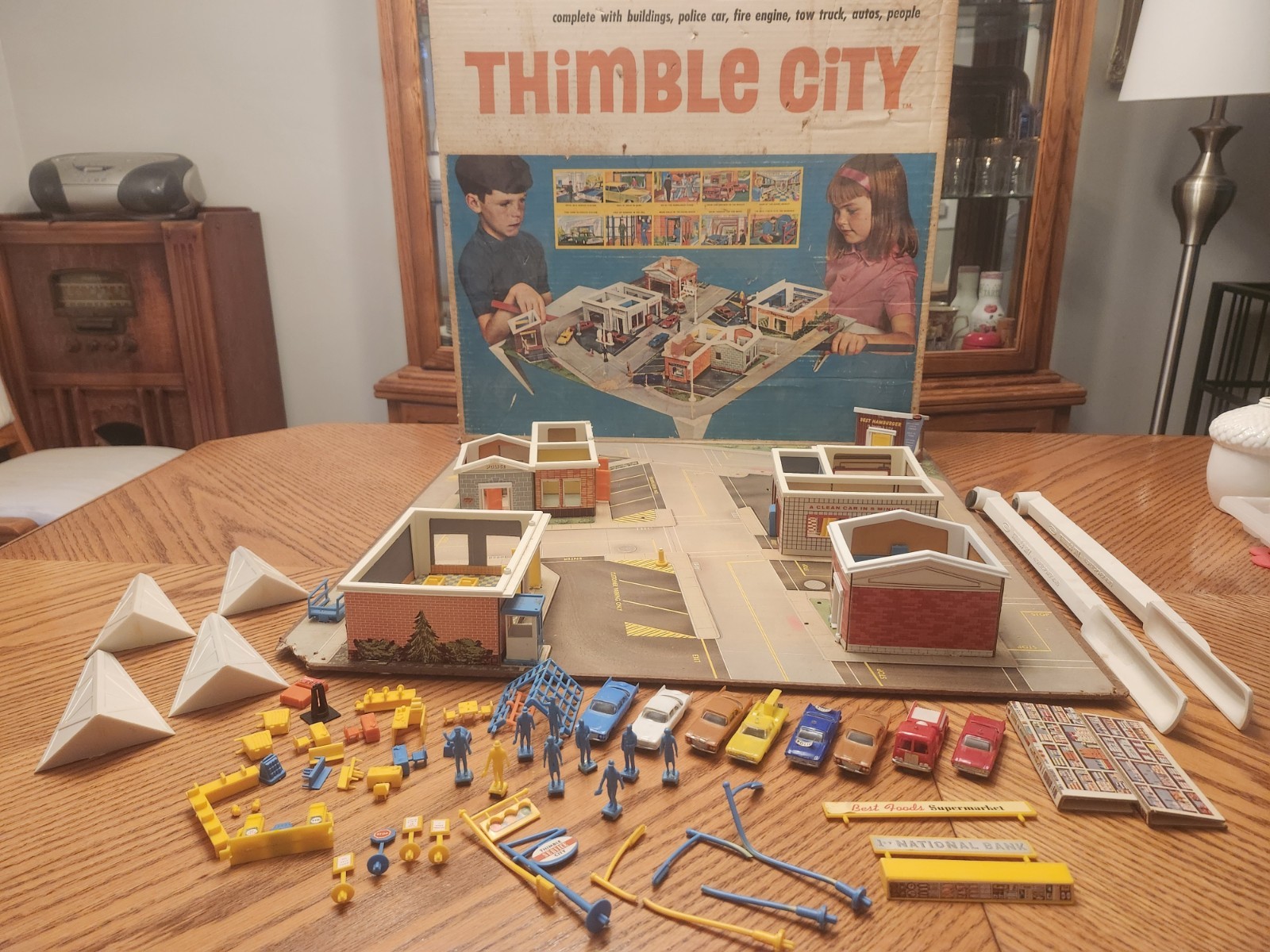 Vintage 1965 Remco Thimble City 670 Magnetic Board Game