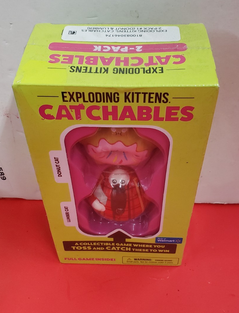 Asmodee Exploding Kittens: Catchables W/ Donut and Lumber Cat Full Game 2- Pack
