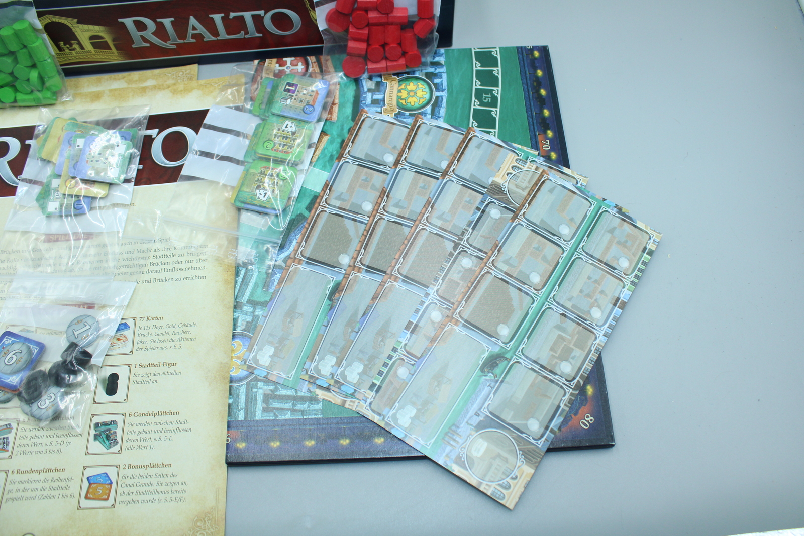 Rialto game board game game Pegasus Stefan Feld board game