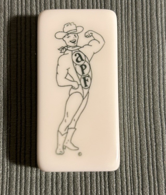 Puremco Customized Dominoes Cowboy Stripper APF Initials VTG