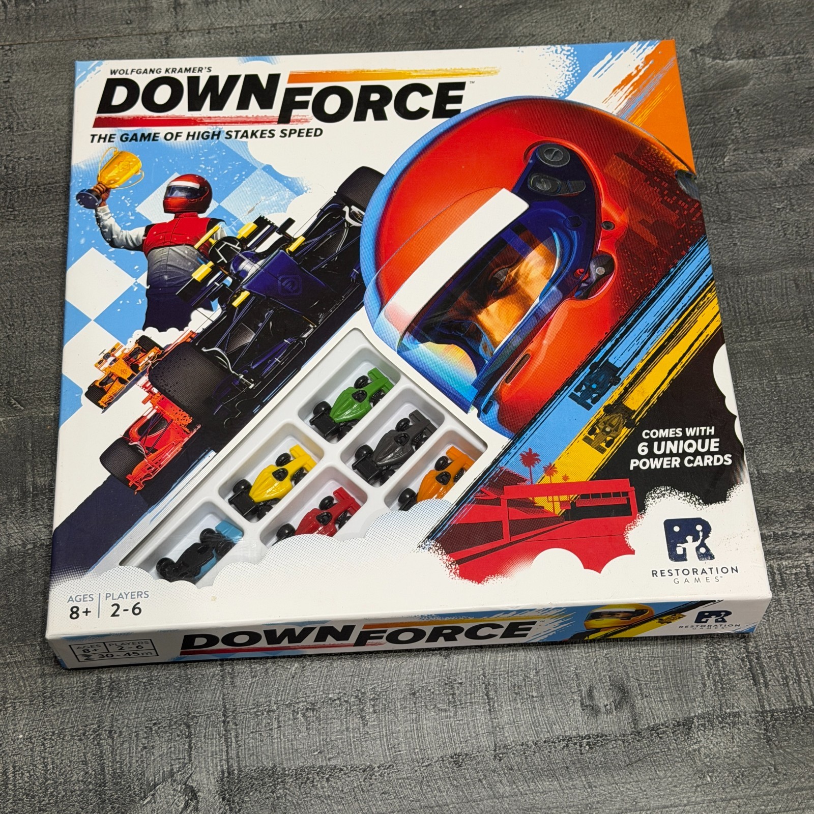 Restoration Games Wolfgang Kramer’s Downforce Board Game