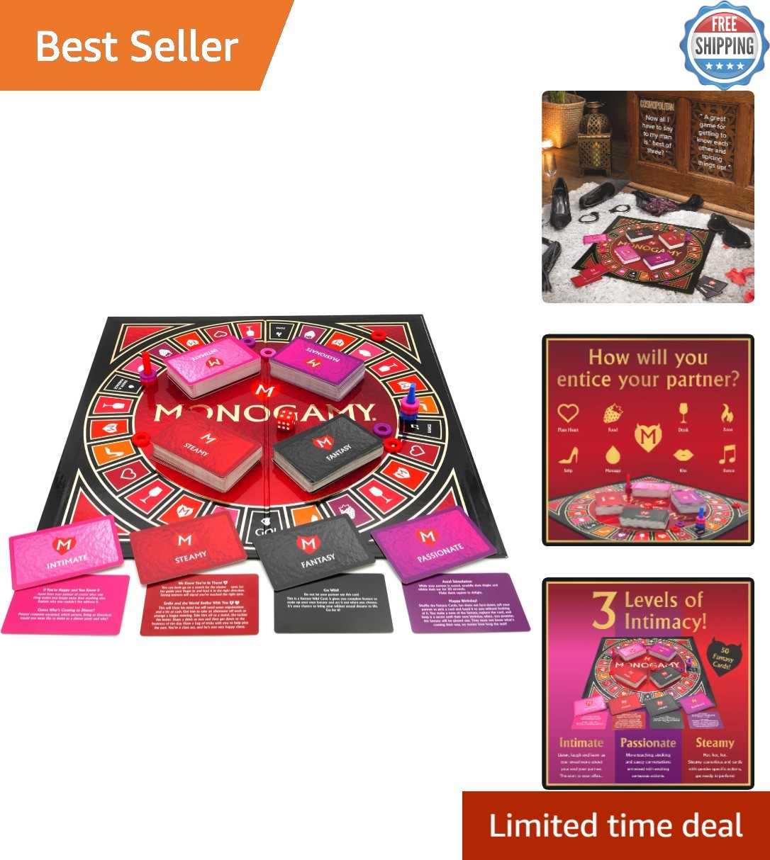 60-Minute Relationship Building Board Game – Ideal Christmas Gift for Couples