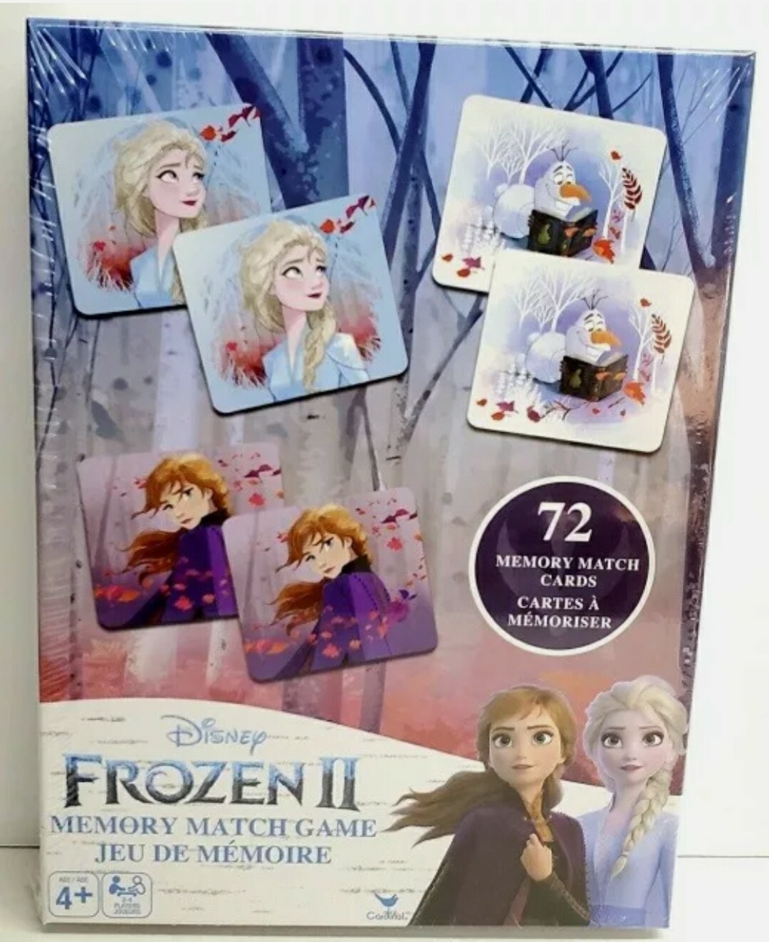 DISNEY FROZEN II Memory Match Game 72 Cards Kids ELSA ANNA OLAF Educational NEW