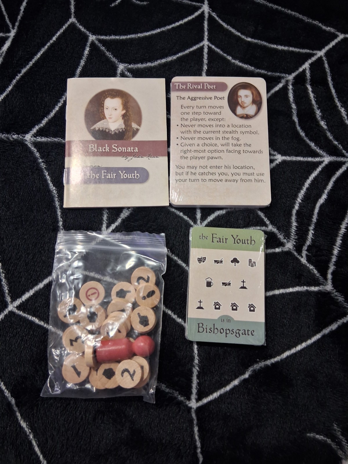 Black Sonata + Fair Youth Boardgame Card Game Kickstarter Deluxe