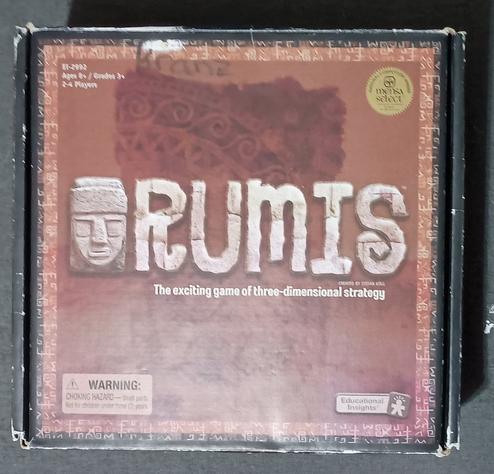 Rumis Educational 3D strategy Board Game 100% COMPLETE Mensa Select Approved