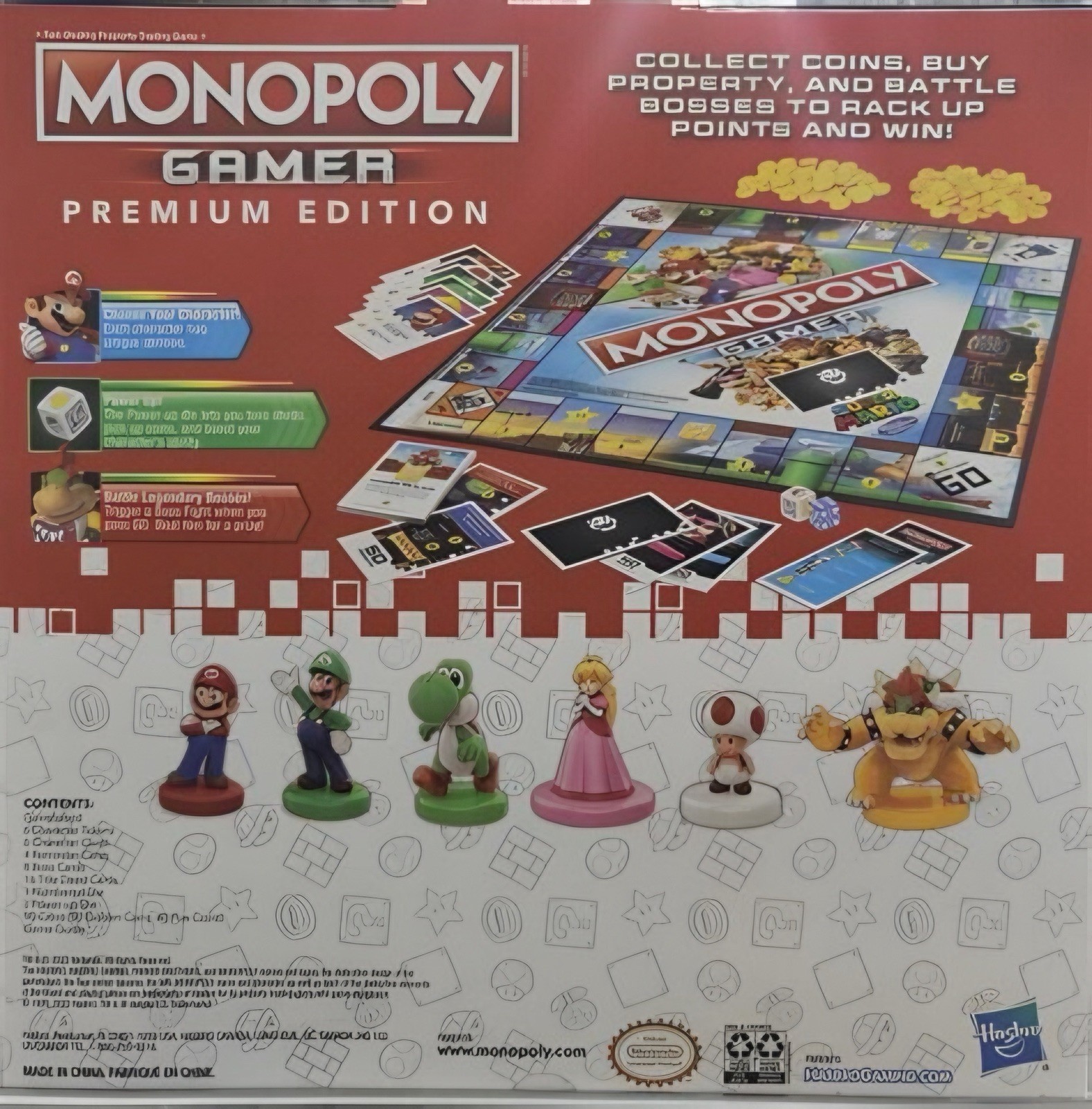 Monopoly Gamer Super Mario Premium Edition Board Game Nintendo Hasbro NEW Rare