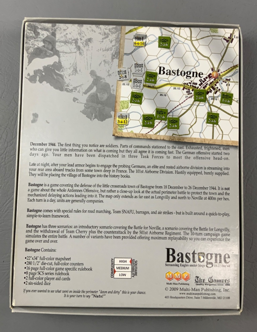 Bastogne Screaming Eagles Under Seige Standard Combat Series Game