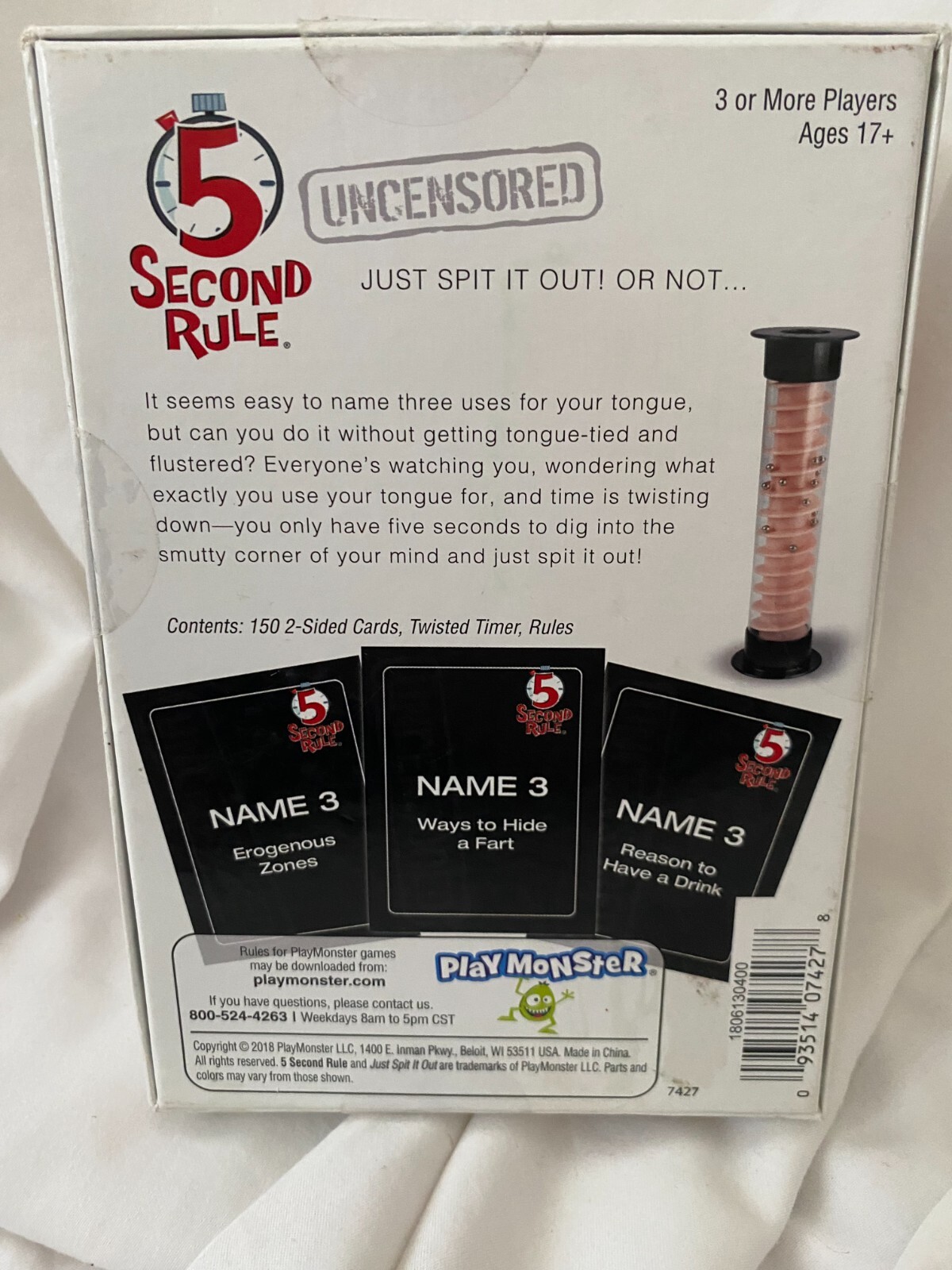 5 Second Rule Uncensored Game Adult Game Party Game Card Game