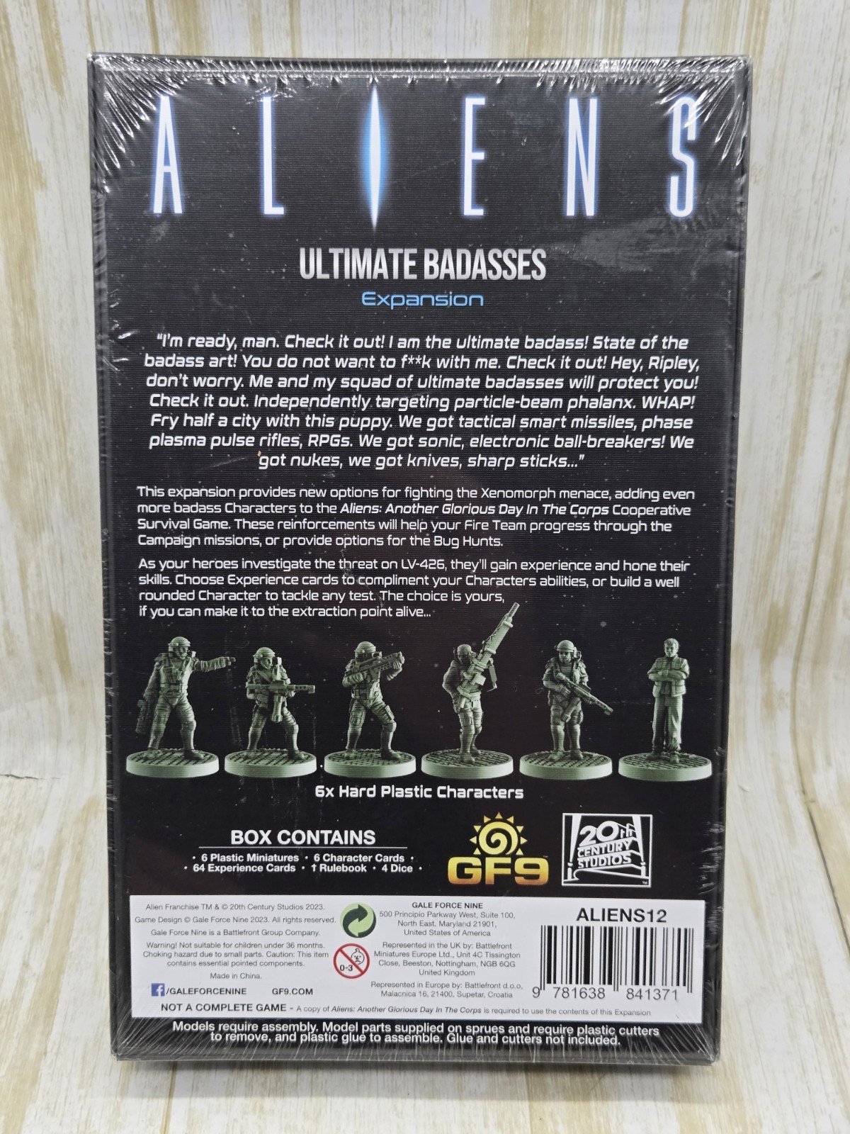Gale Force 9 Aliens 02 Aliens Board Game Ultimate Badasses Expansion