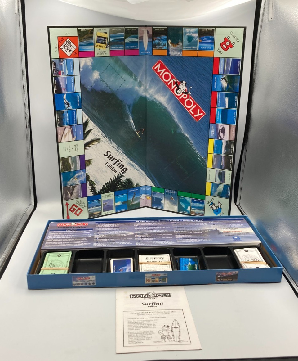 Monopoly Game Surfing Edition 2003 Parker Brothers Hasbro