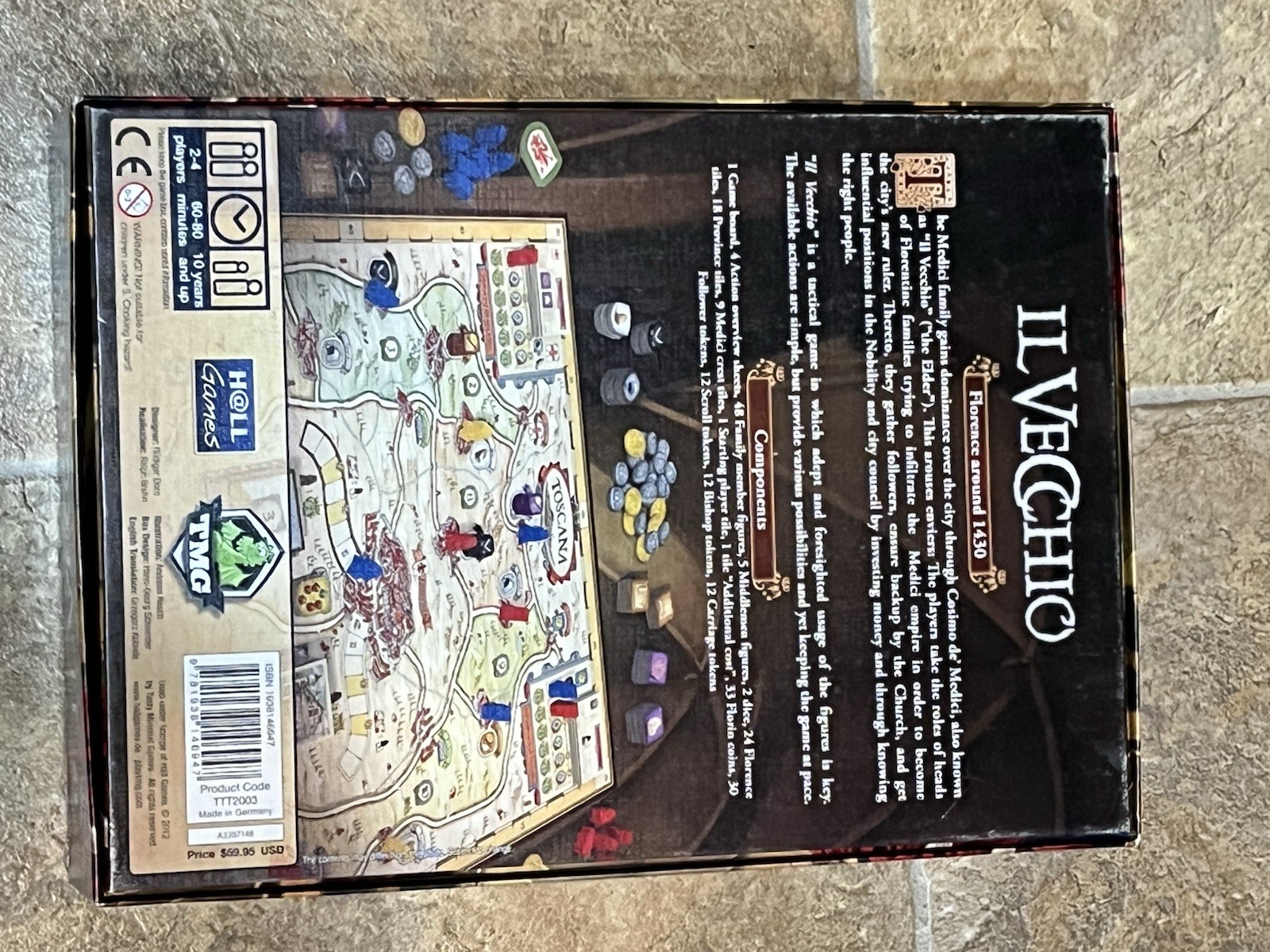 TMG IL Vecchio Medieval Strategy Board Game Complete 2+ Players 10+ 2012