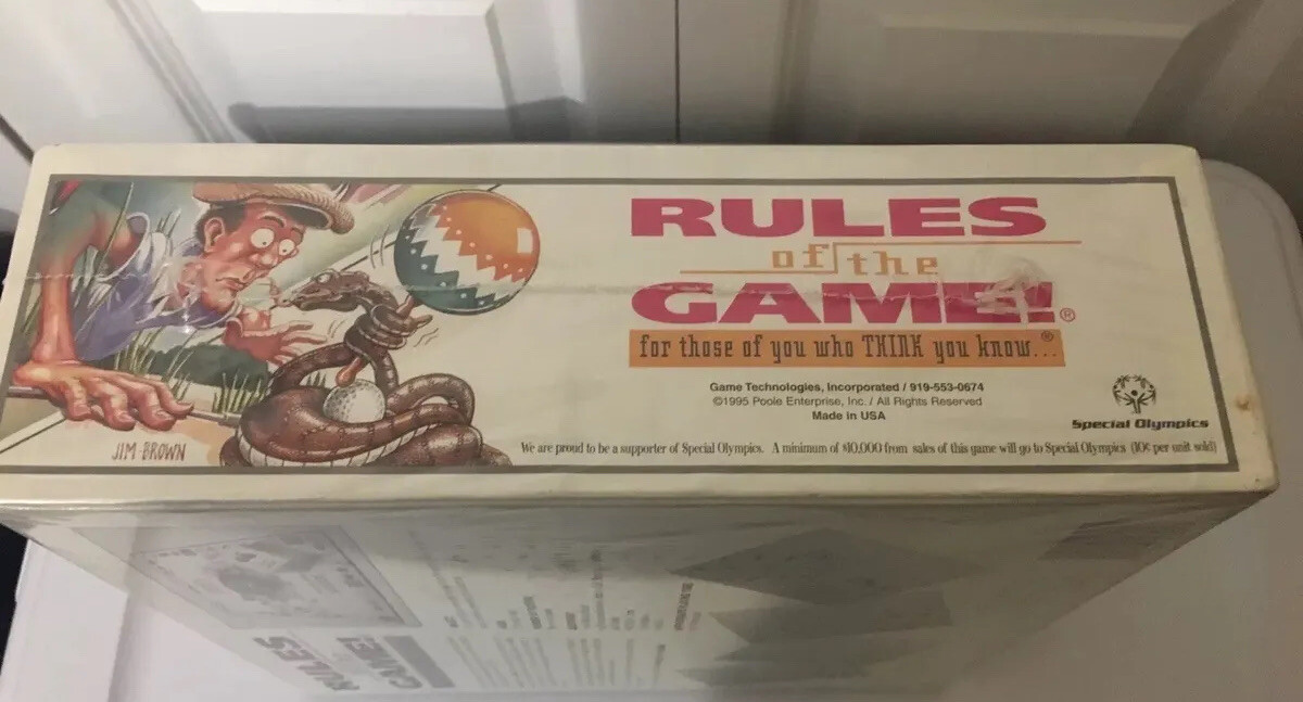 New Rules of the Game 1995 Sports Trivia Board game~New & Factory Sealed