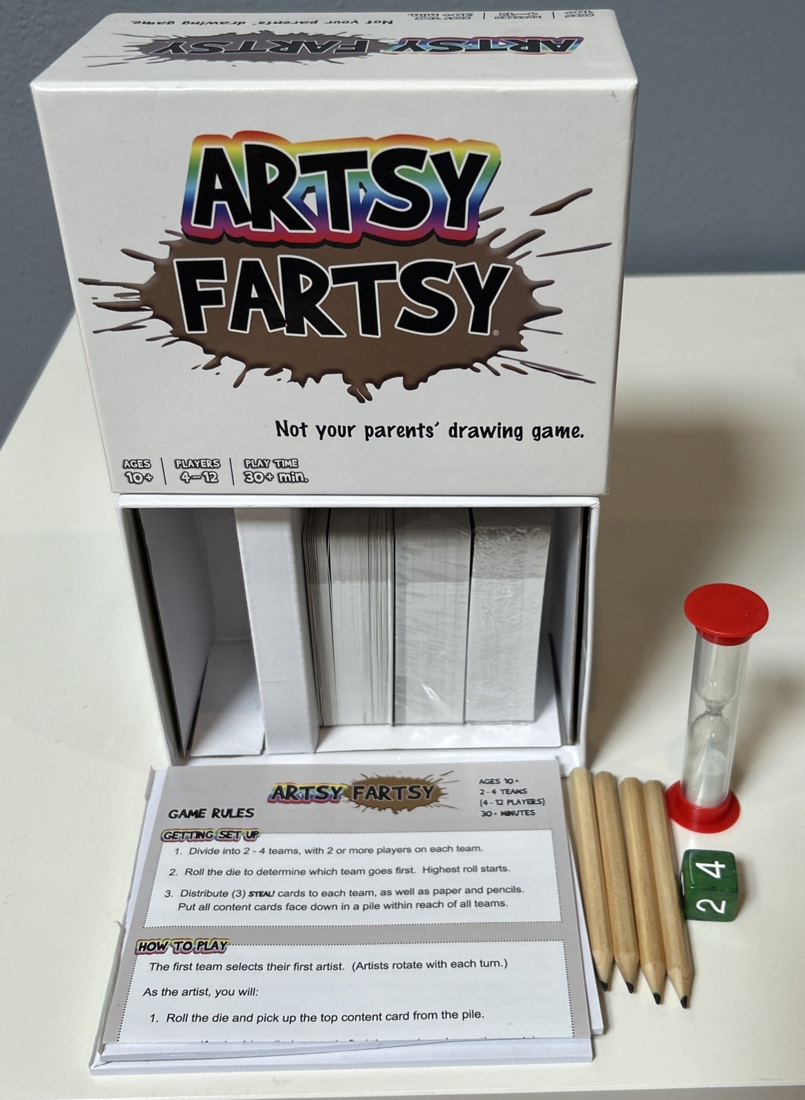 Artsy Fartsy Card and Drawing Game by TwoPointOh! Games Ages 10+