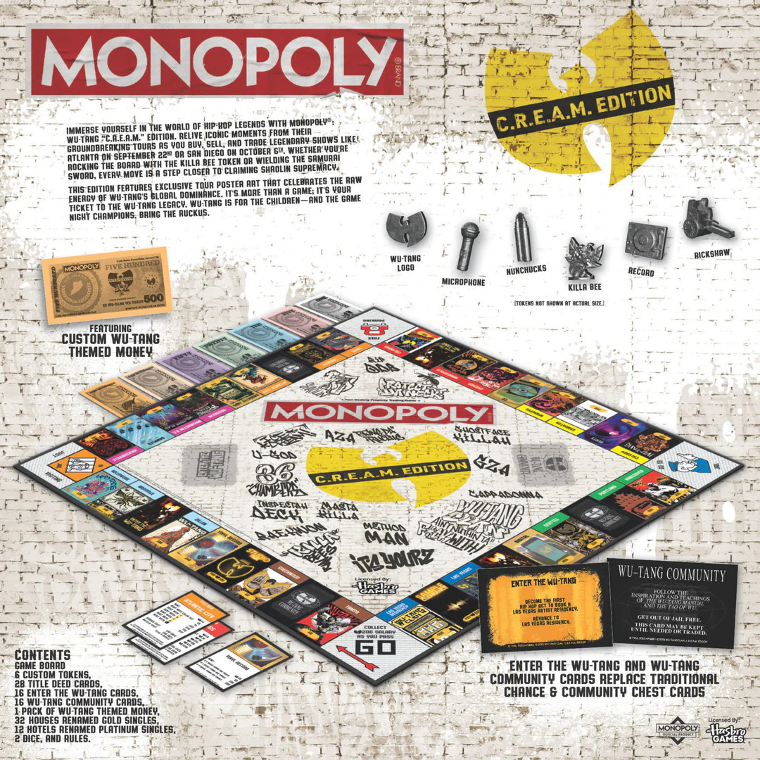 Wu-Tang: Official MONOPOLY® Board Game 🖤🐝🖤