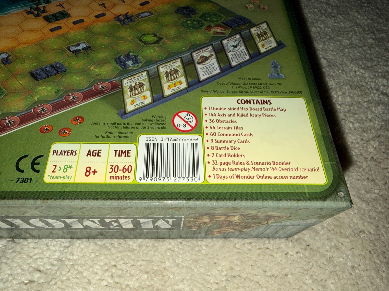 Memoir 44 Board Game 1st Edition | Richard Borg | Days Of Wonder | 100% COMPLETE