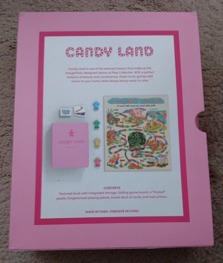 LIbrary of Play : Candy Land; Chess; Clue; Guess Who? Scattergories; Trouble;
